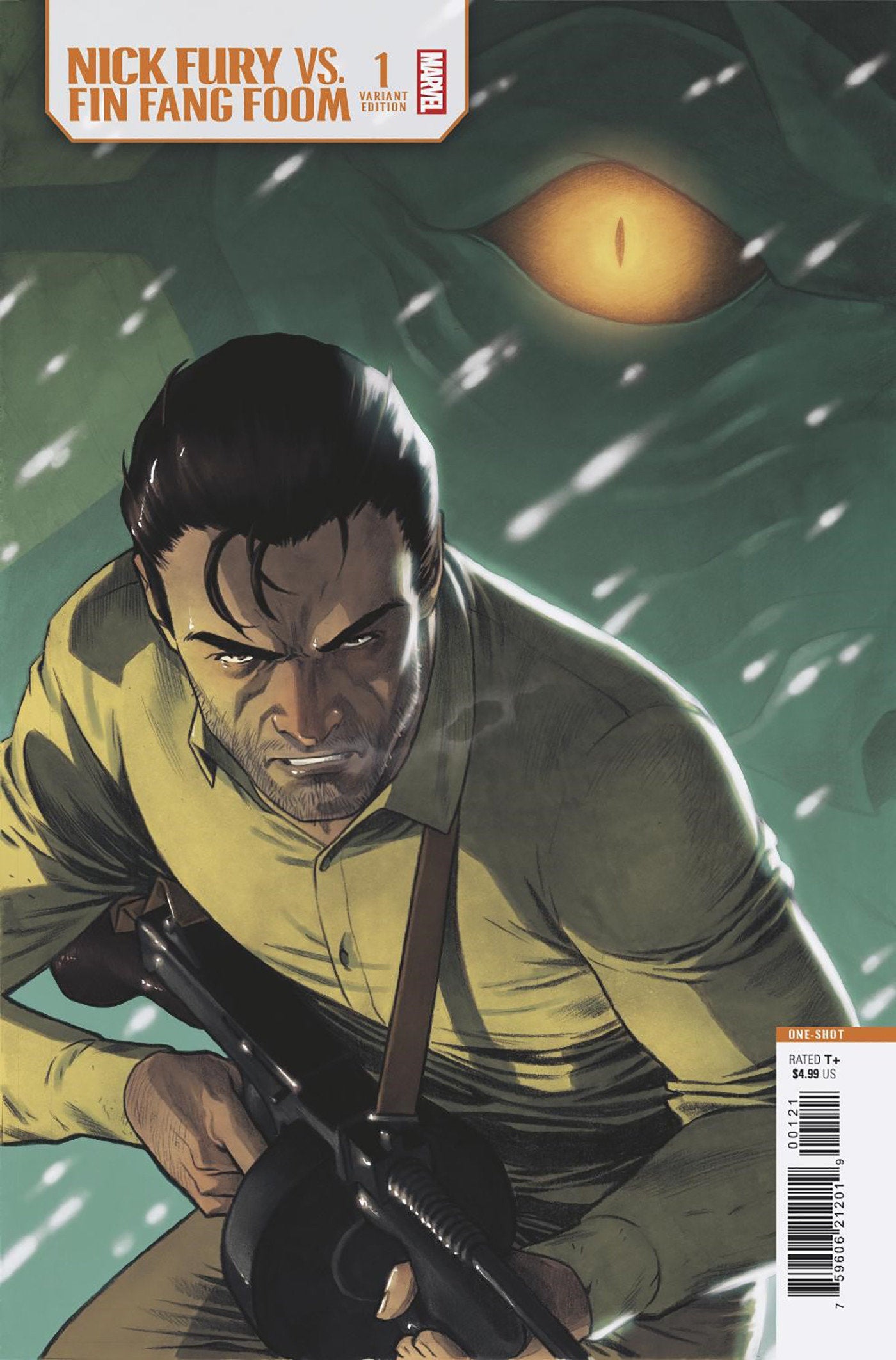 Nick Fury vs. Fin Fang Foom #1 Elena Casagrande Variant | BD Cosmos