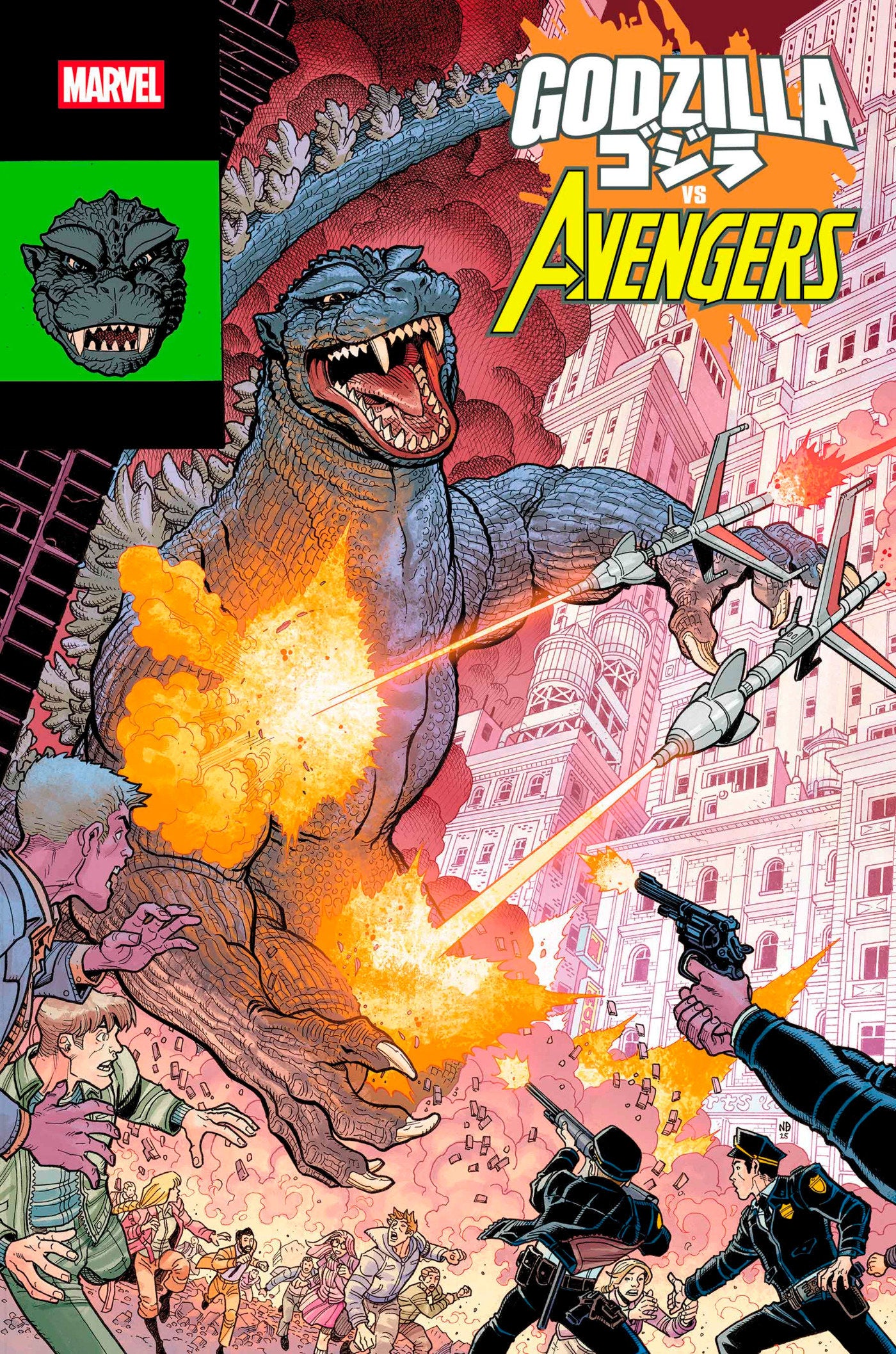 Godzilla vs. Avengers #1 Nick Bradshaw Monster Homage Variant | BD Cosmos