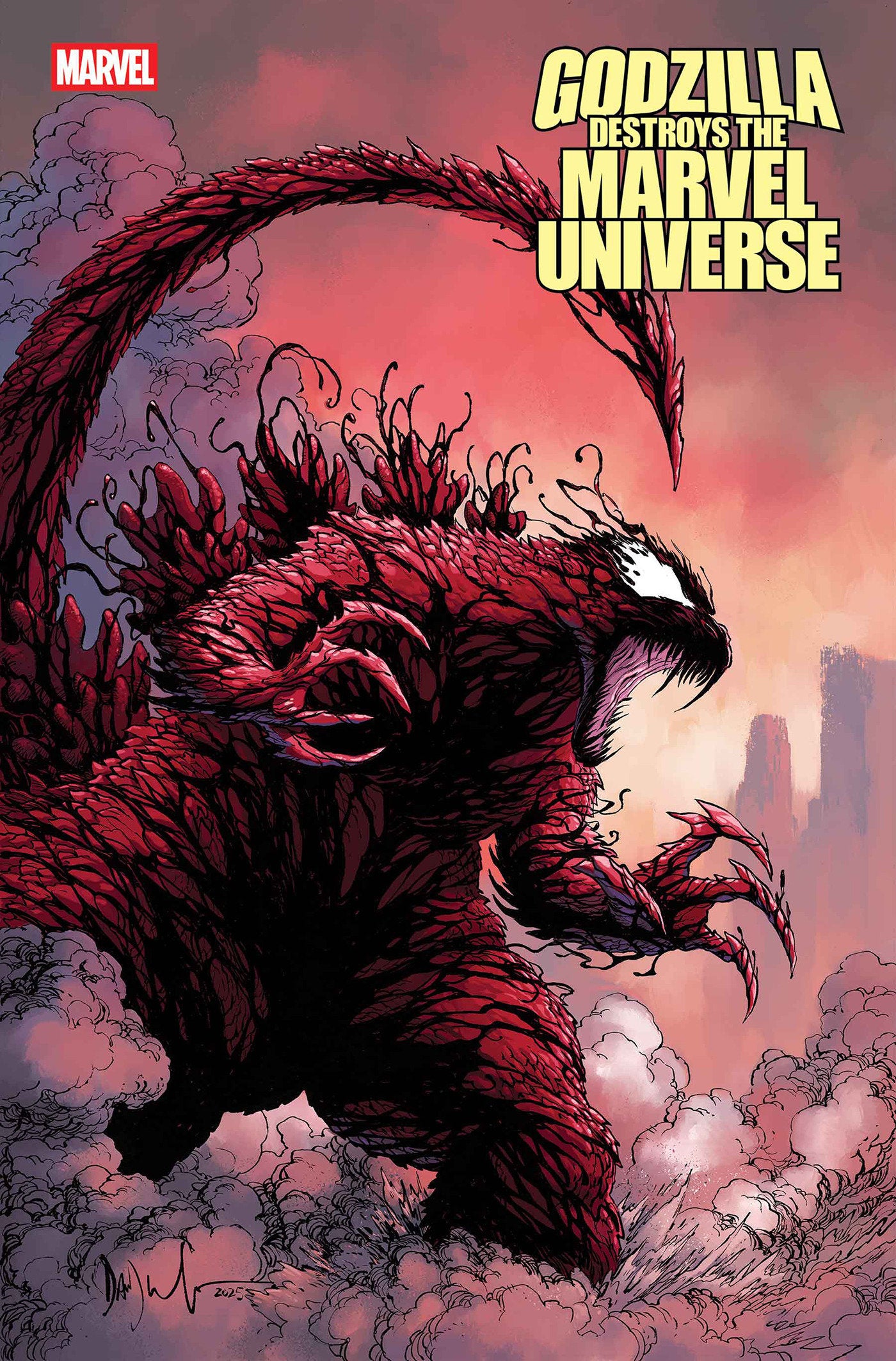 Godzilla Destroys The Marvel Universe #5 Dave Wachter Marvelized Carnage Zilla Variant | BD Cosmos