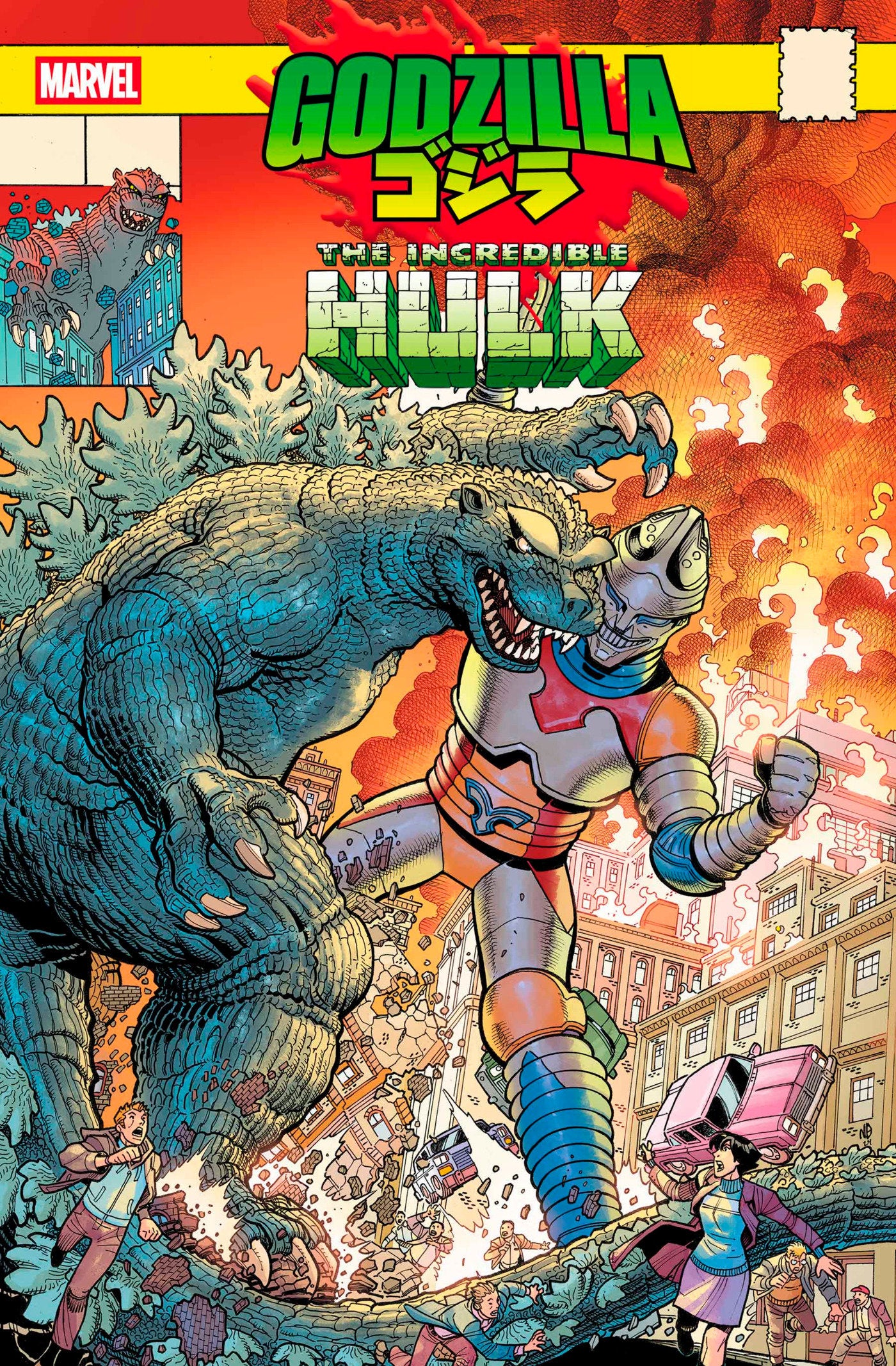 Godzilla vs. Hulk #1 MARVEL Nick Bradshaw Homage 04/16/2025 | BD Cosmos