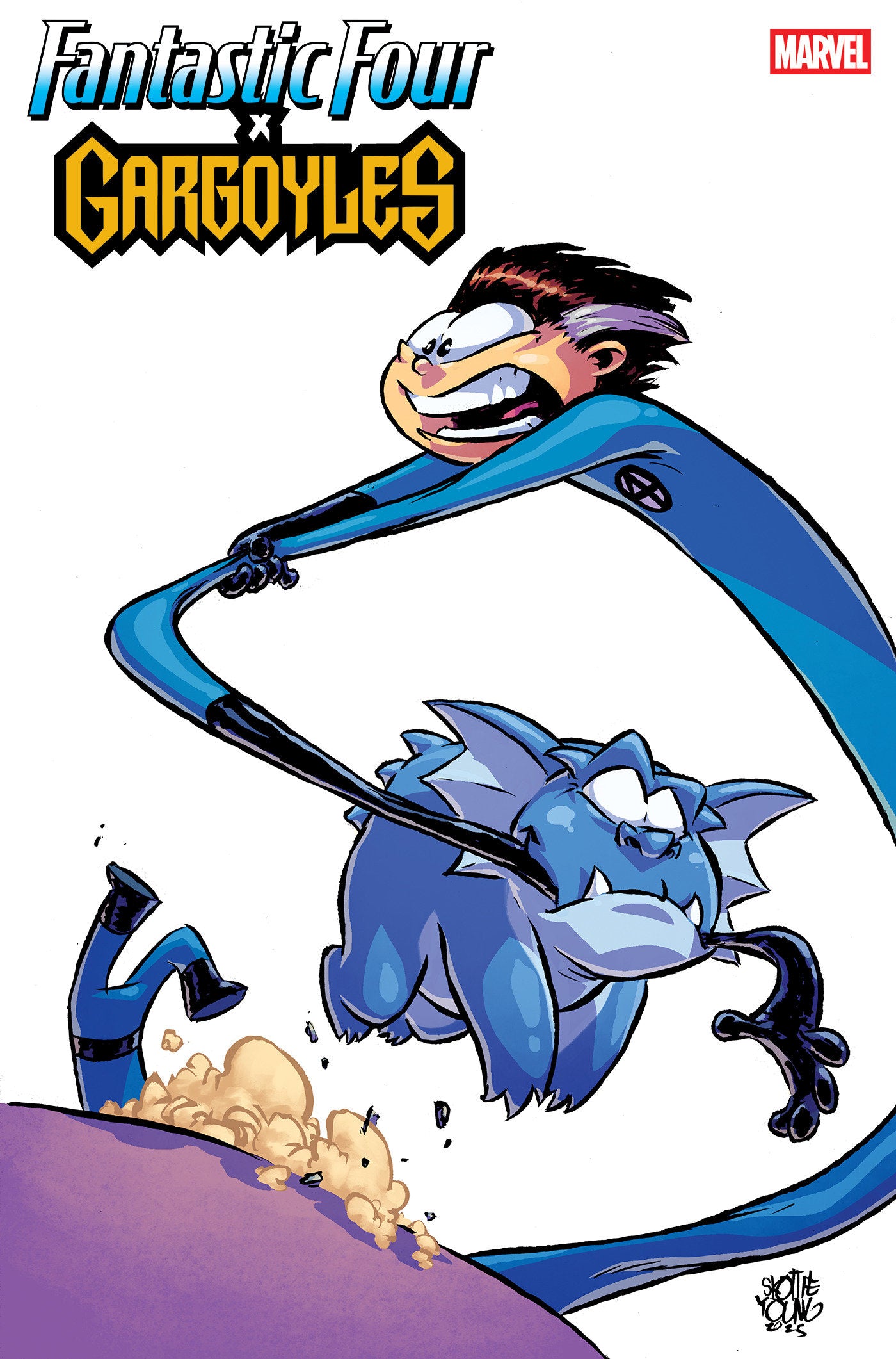 Fantastic Four/Gargoyles #1 Skottie Young Variant | BD Cosmos