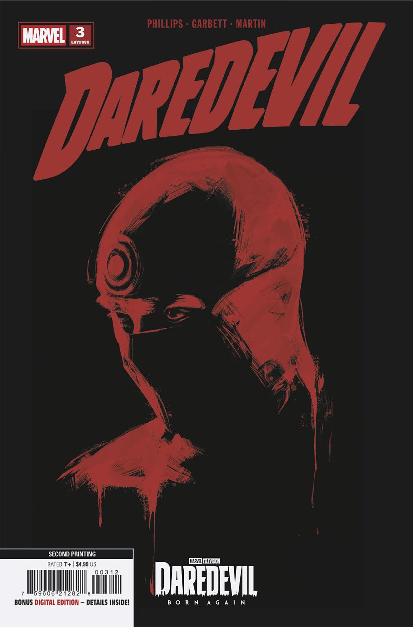 Daredevil #3 Marvel Television 2nd Printing 07/29/2026 | BD Cosmos