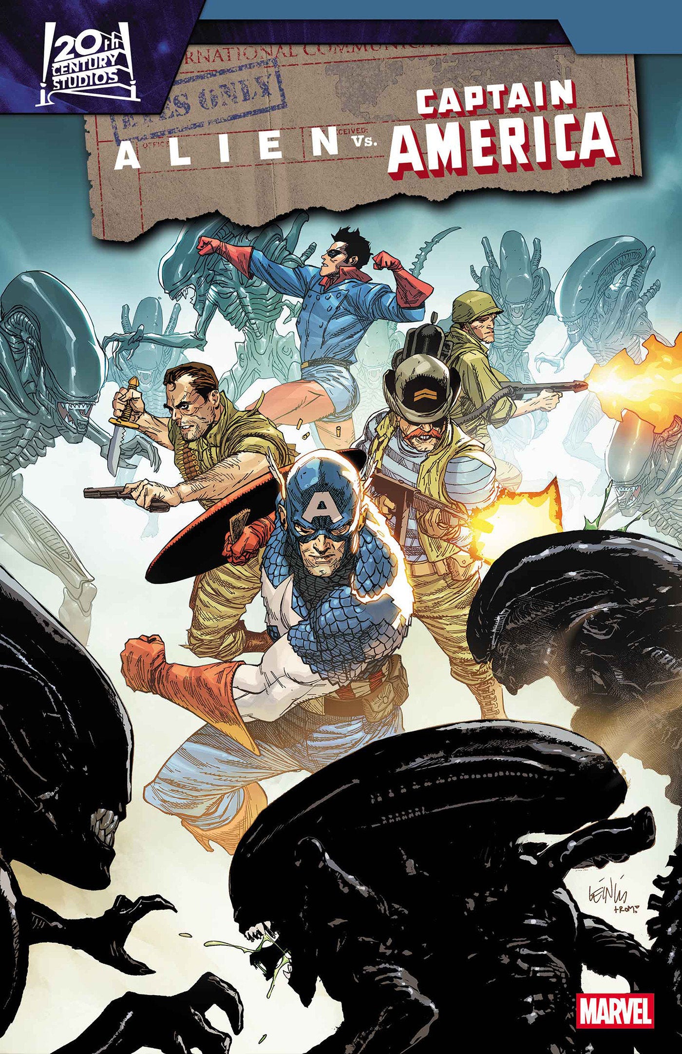Alien vs. Captain America #2 MARVEL 12/17/2025 | BD Cosmos