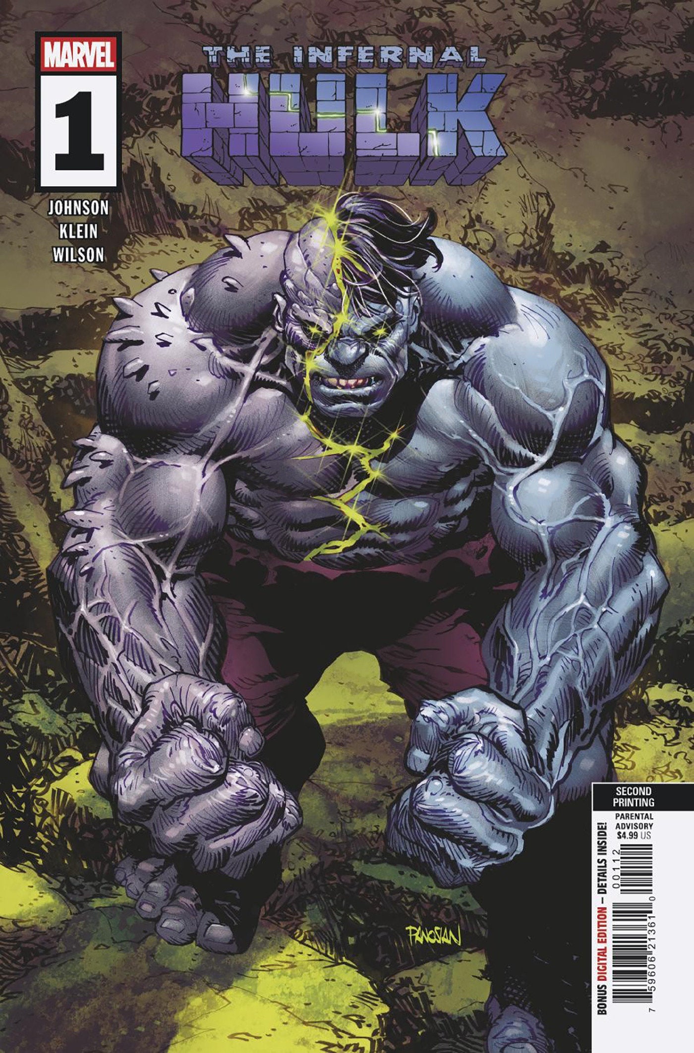 Infernal Hulk #1 Dan Panosian 2nd Print 01/21/2026 | BD Cosmos