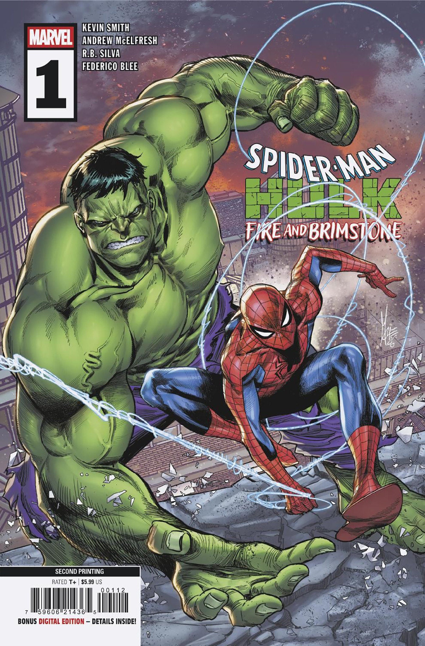 Spider-Man/Hulk: Fire And Brimstone #1 Marco Checchetto 2nd Print MARVEL 09/30/2026 | BD Cosmos
