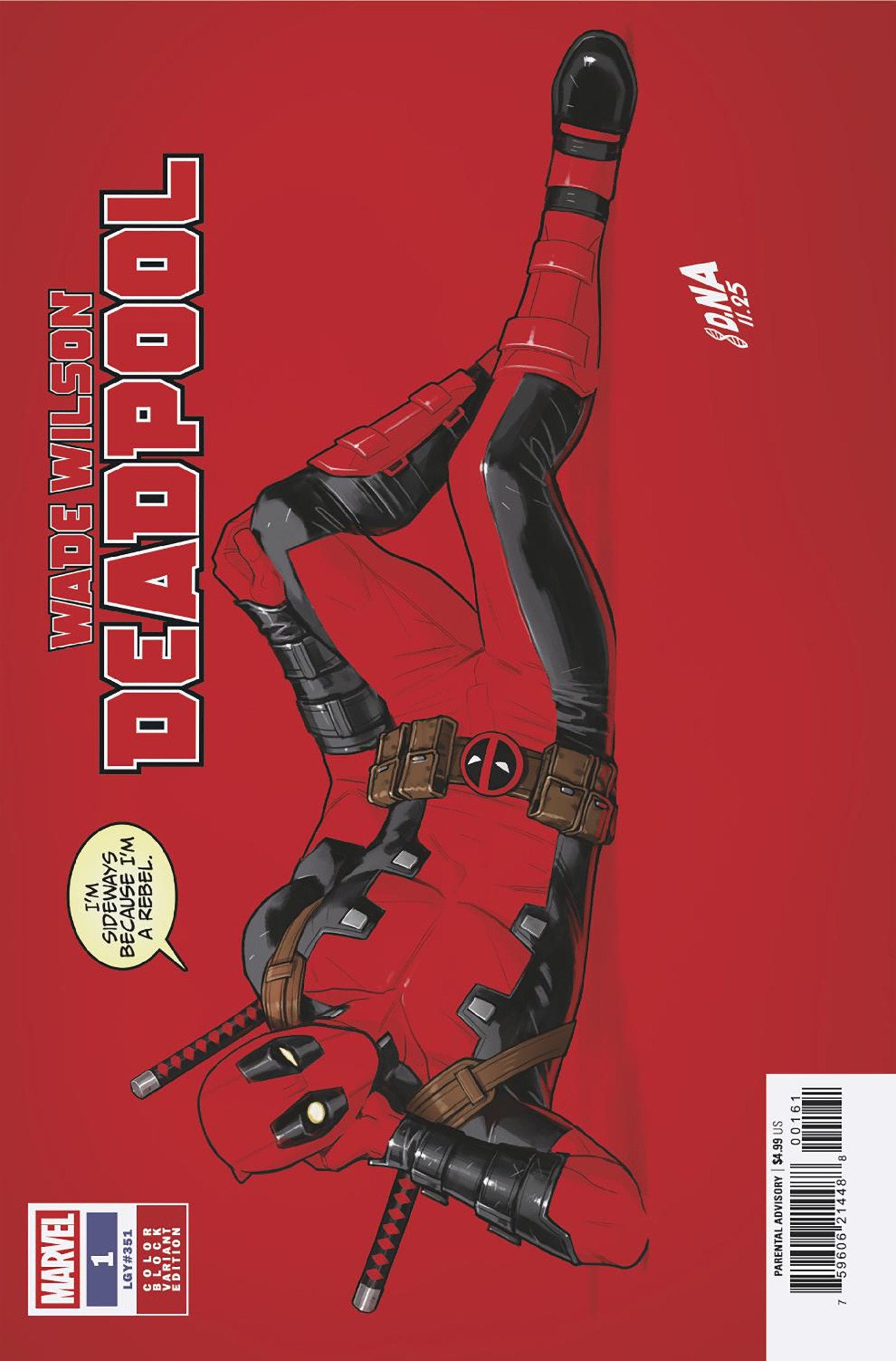 Wade Wilson: Deadpool #1 David Nakayama Color Block Red Variant | BD Cosmos