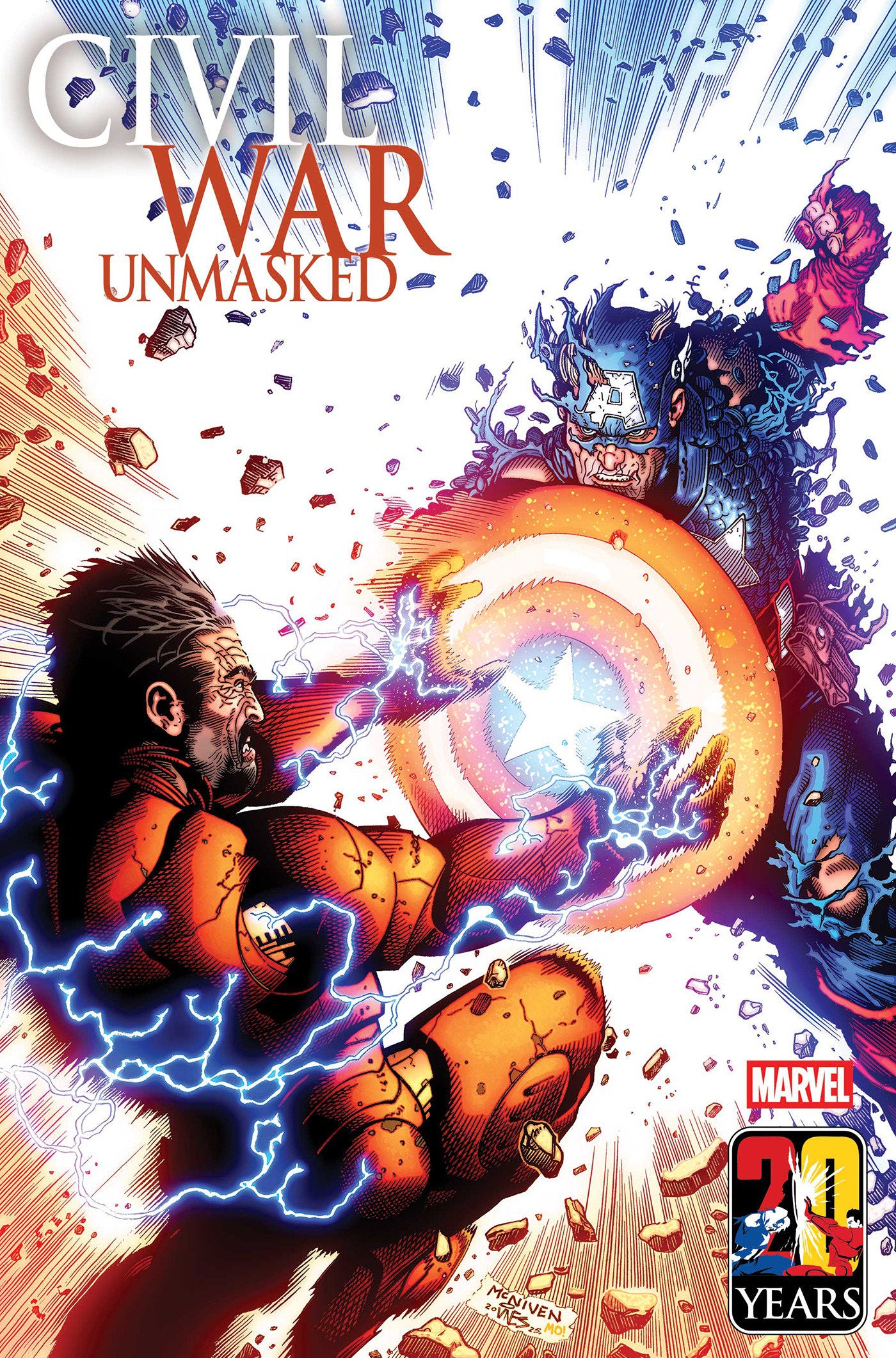 Civil War: Unmasked #1 MARVEL 1:25 Steve Mcniven 05/ 06/2026 | BD Cosmos