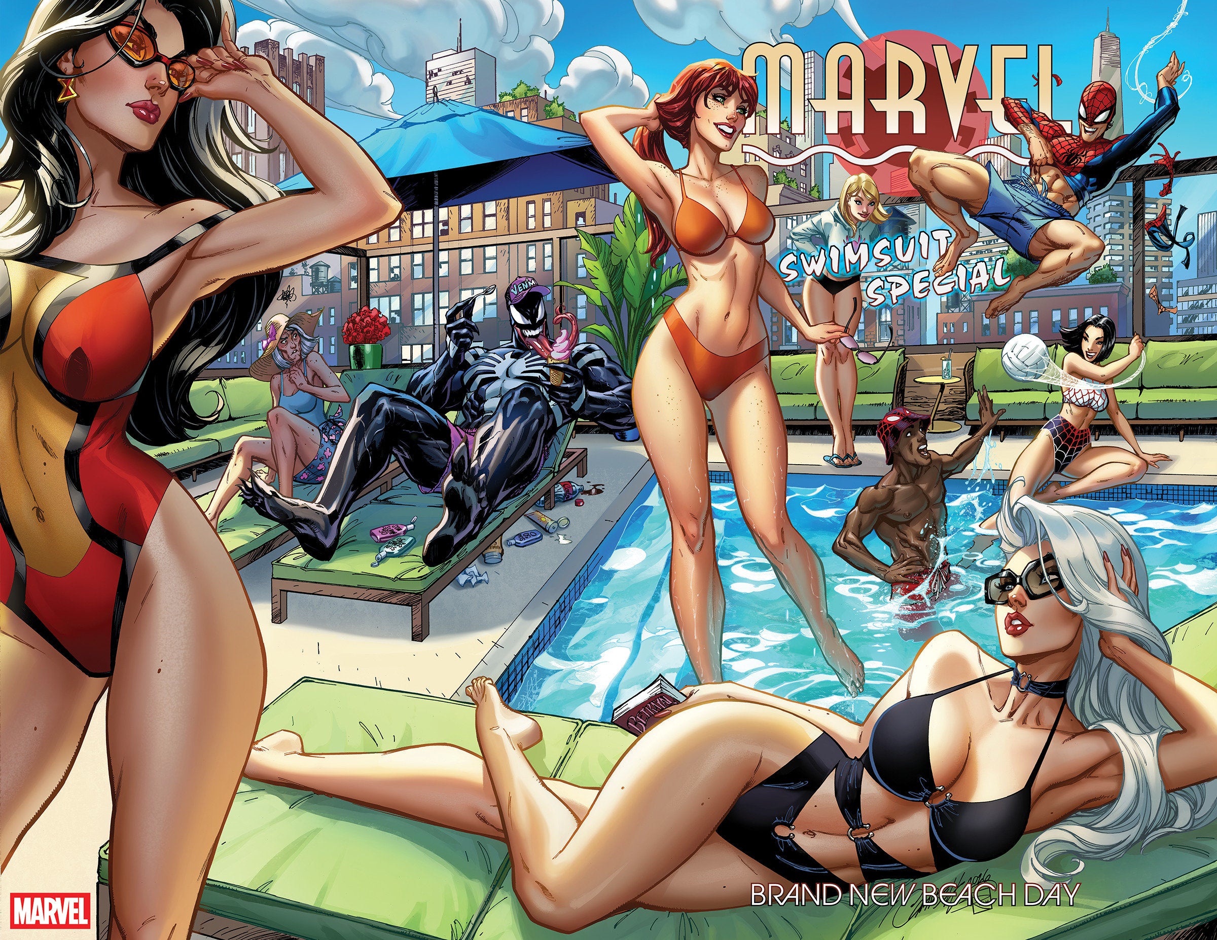 Marvel Swimsuit Special Brand New Beach Day #1 Marvel Wraparound 07/01/2026 | BD Cosmos