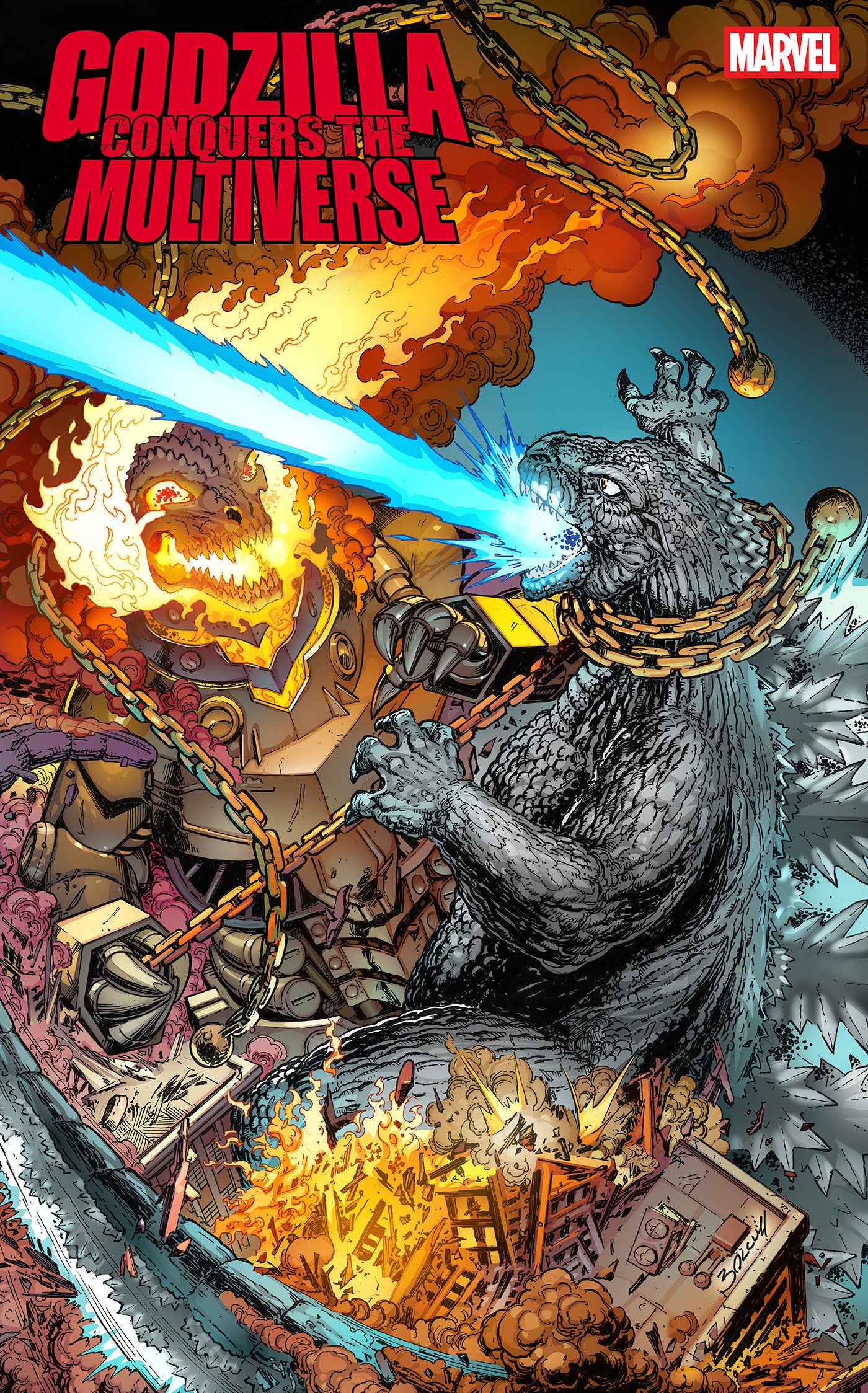 Godzilla Conquers The Multiverse #3 Mark Bagley Heisei vs. Marvel 09/30/2026 | BD Cosmos
