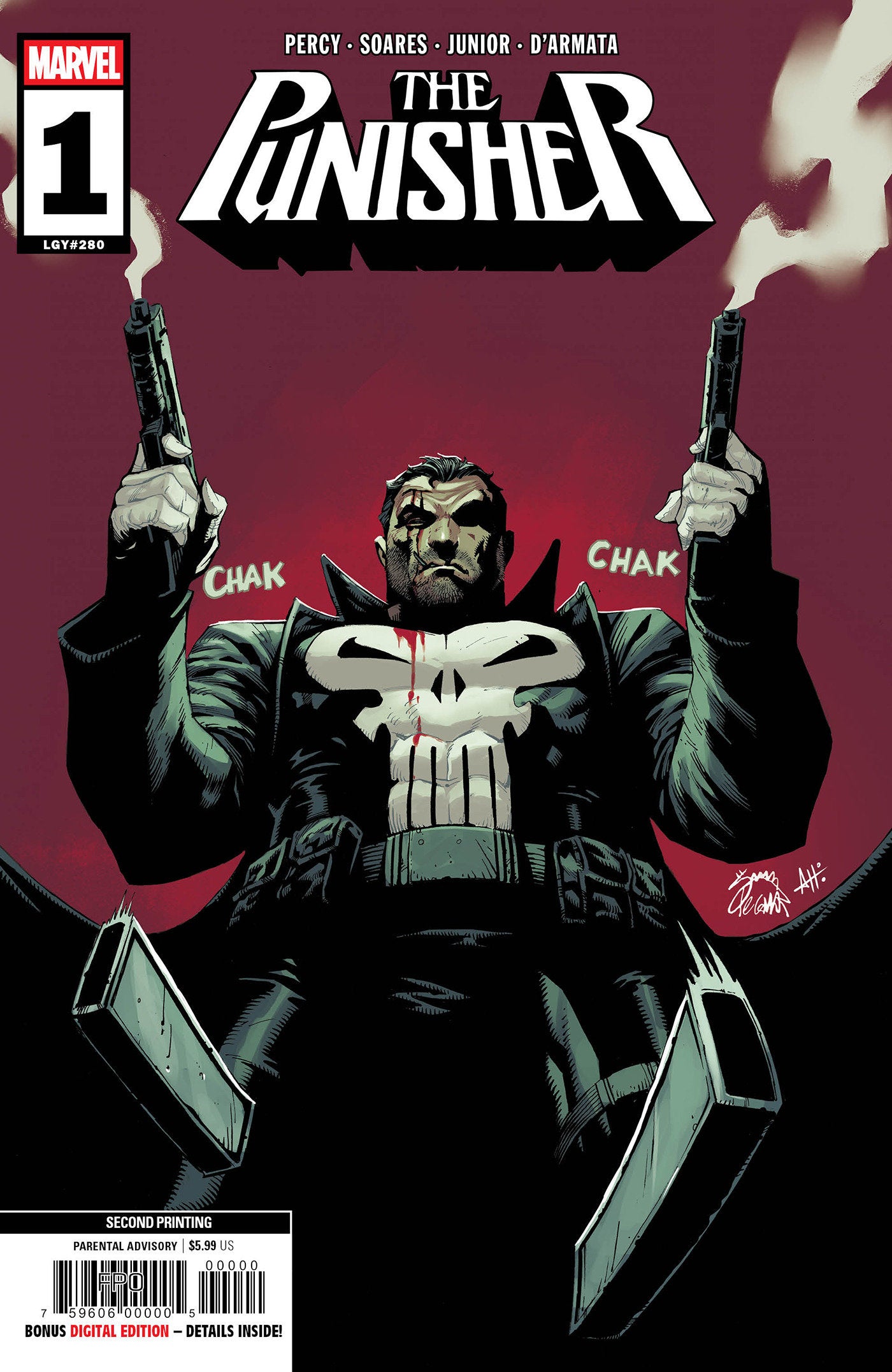 Punisher #1 MARVEL Ryan Stegman 2nd Print 04/08/2026 | BD Cosmos