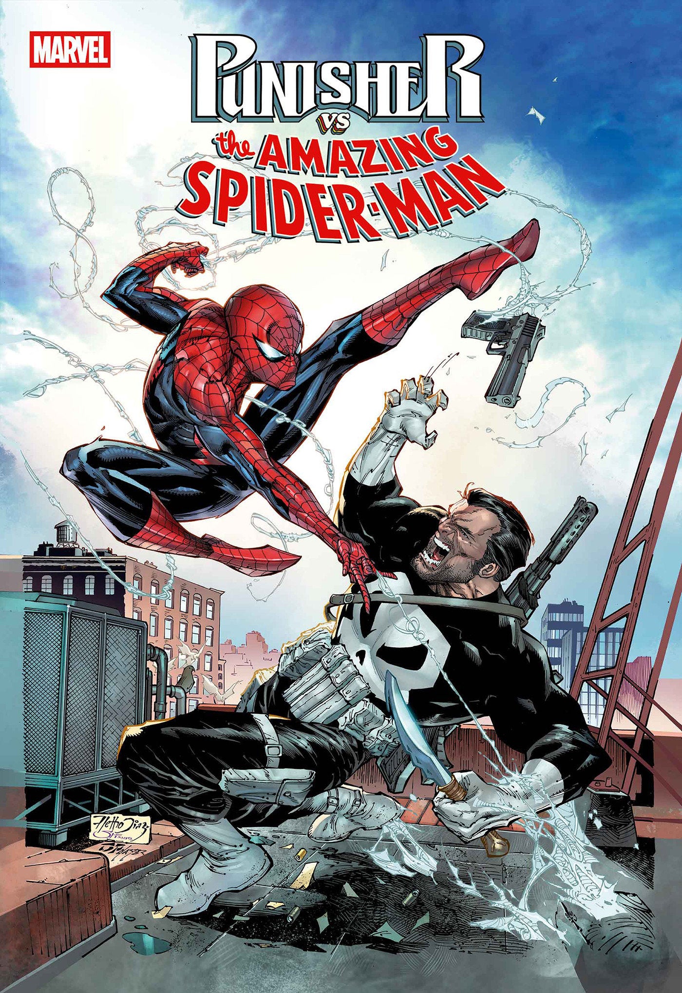 Punisher vs. Spider-Man #1 Marvel 1:25 Diaz 07/15/2026 | BD Cosmos