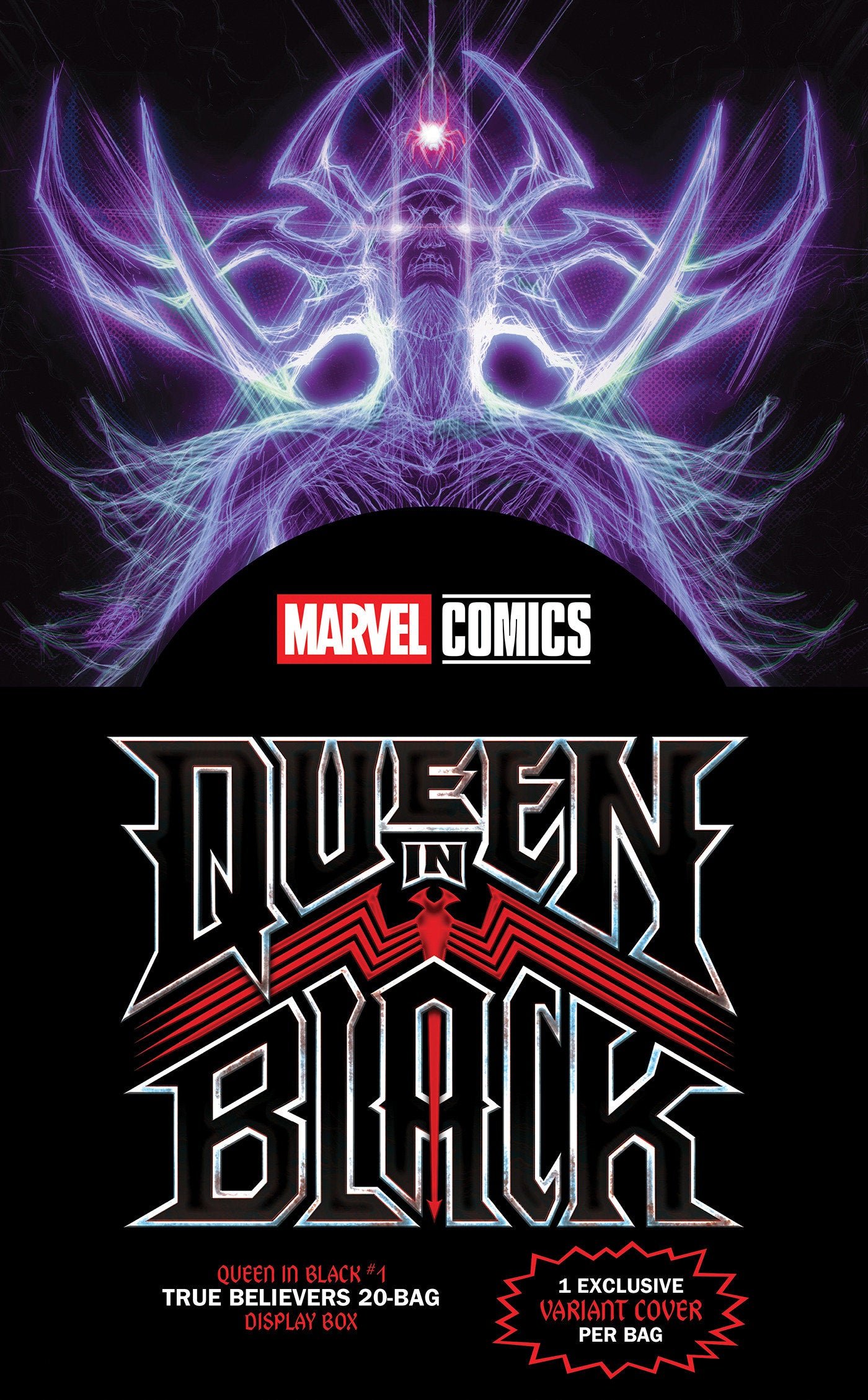 Queen In Black #1 Marvel True Believers 20 Bag Display Box 07/01/2026 | BD Cosmos