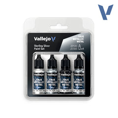 VALLEJO TRUE METALLIC METAL: STERLING SILVER PAINT SET | BD Cosmos