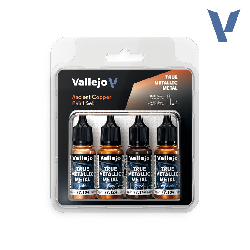 VALLEJO TRUE METALLIC METAL: ANCIENT COPPER PAINT SET | BD Cosmos