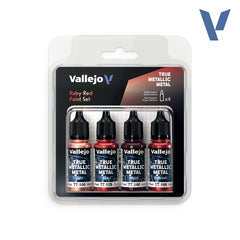 VALLEJO TRUE METALLIC METAL: RUBY RED PAINT SET | BD Cosmos