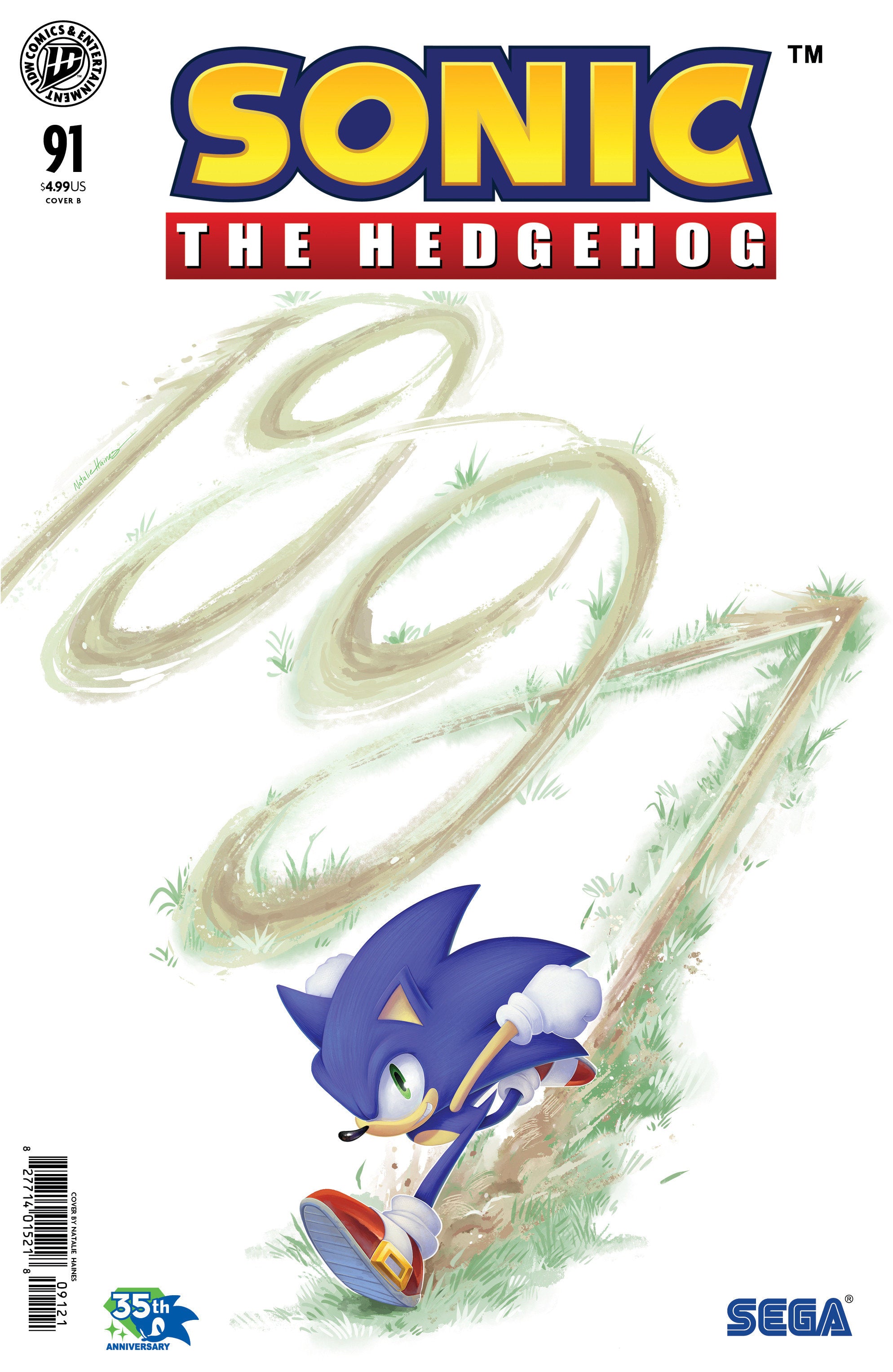 Sonic The Hedgehog #91 Variant B (Haines) | BD Cosmos