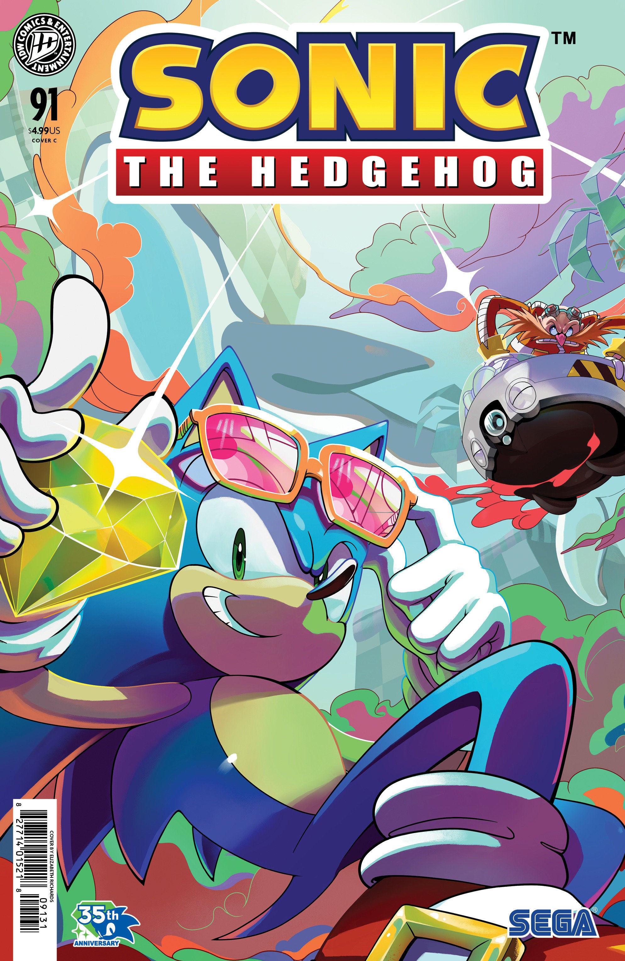 Sonic The Hedgehog #91 Variant C (Richards) | BD Cosmos