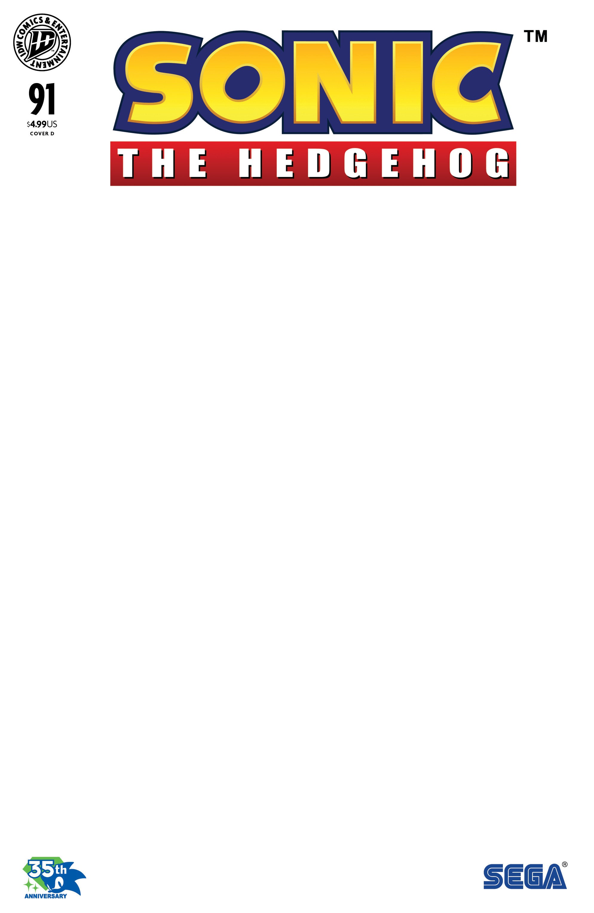 Sonic The Hedgehog #91 IDW D 10/28/2026 | BD Cosmos