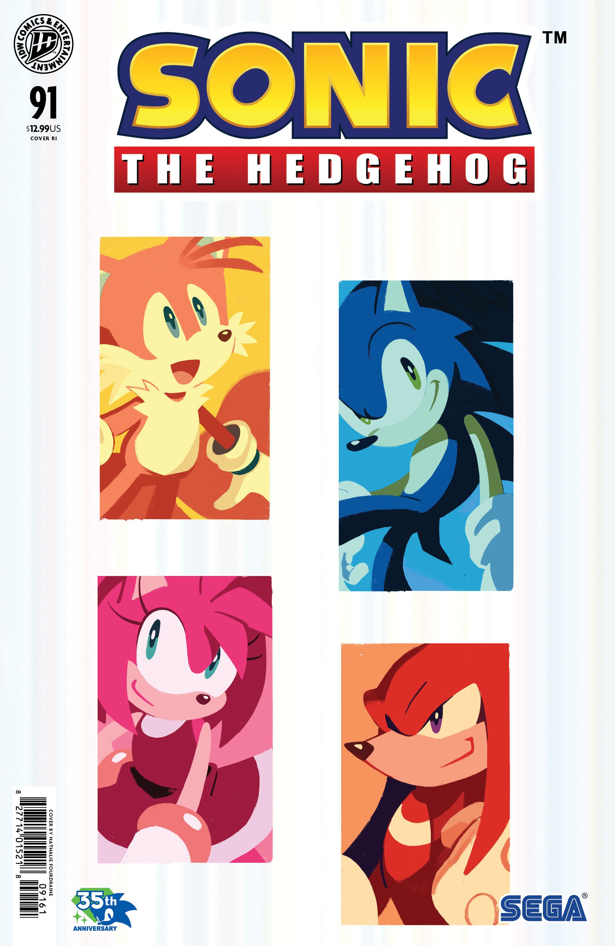 Sonic The Hedgehog #91 Variant Ri (10) Foil (Fourdraine) | BD Cosmos