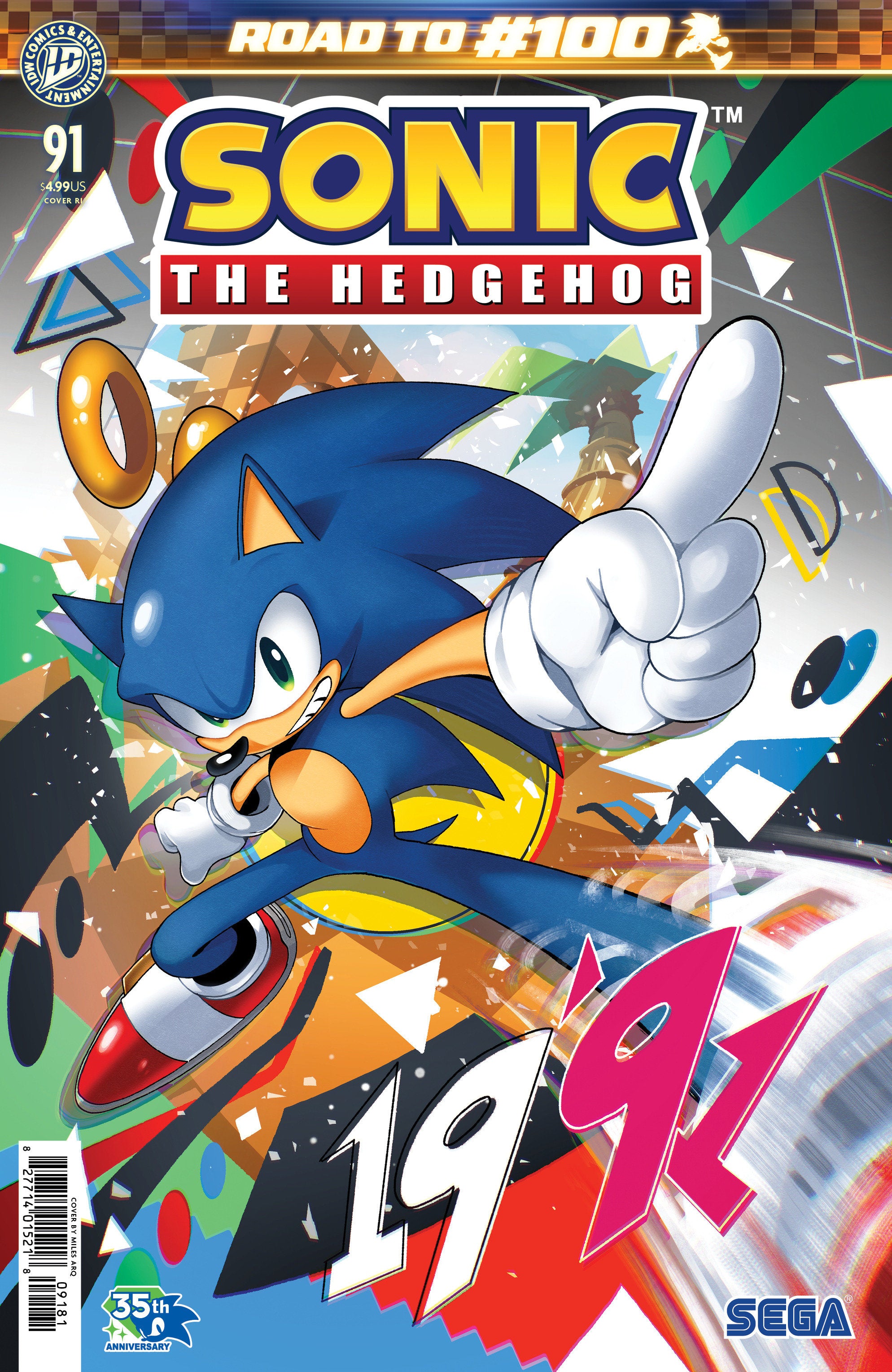Sonic The Hedgehog #91 IDW 1:50 Arq 10/28/2026 | BD Cosmos