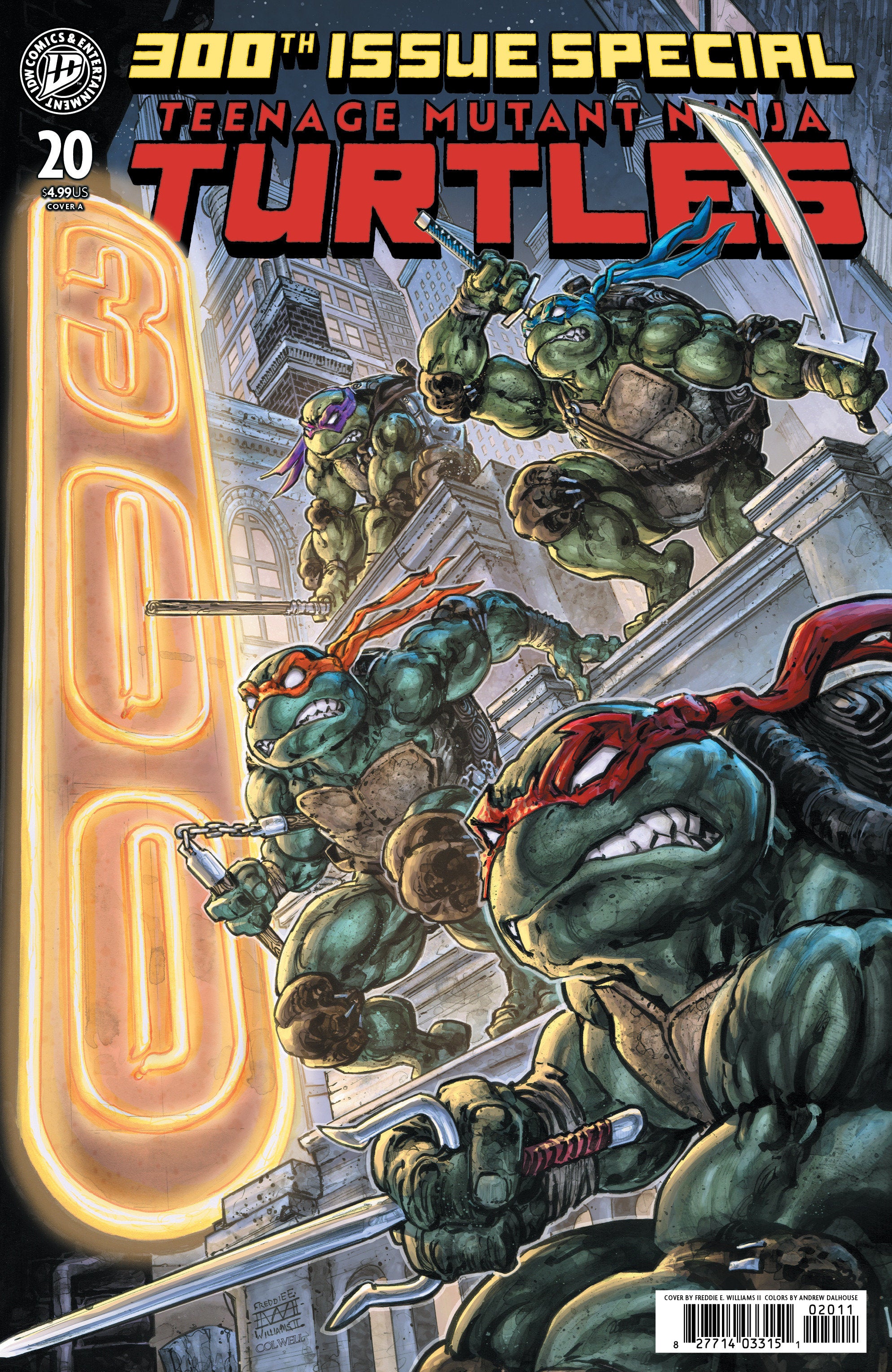 Teenage Mutant Ninja Turtles #20/#300th IDW A Williams 07/22/2026 | BD Cosmos