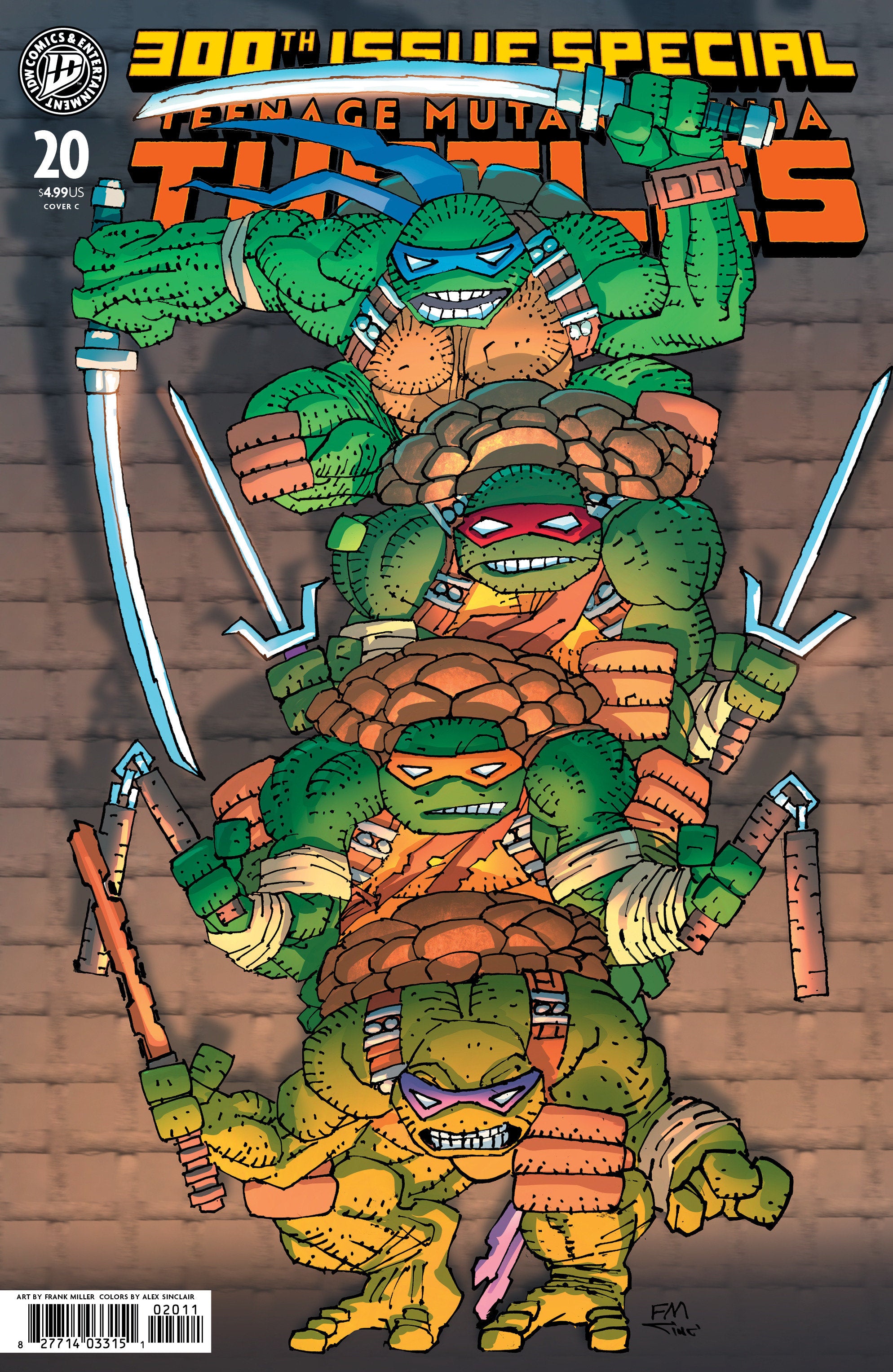 Teenage Mutant Ninja Turtles #20/#300th IDW C Miller 07/22/2026 | BD Cosmos