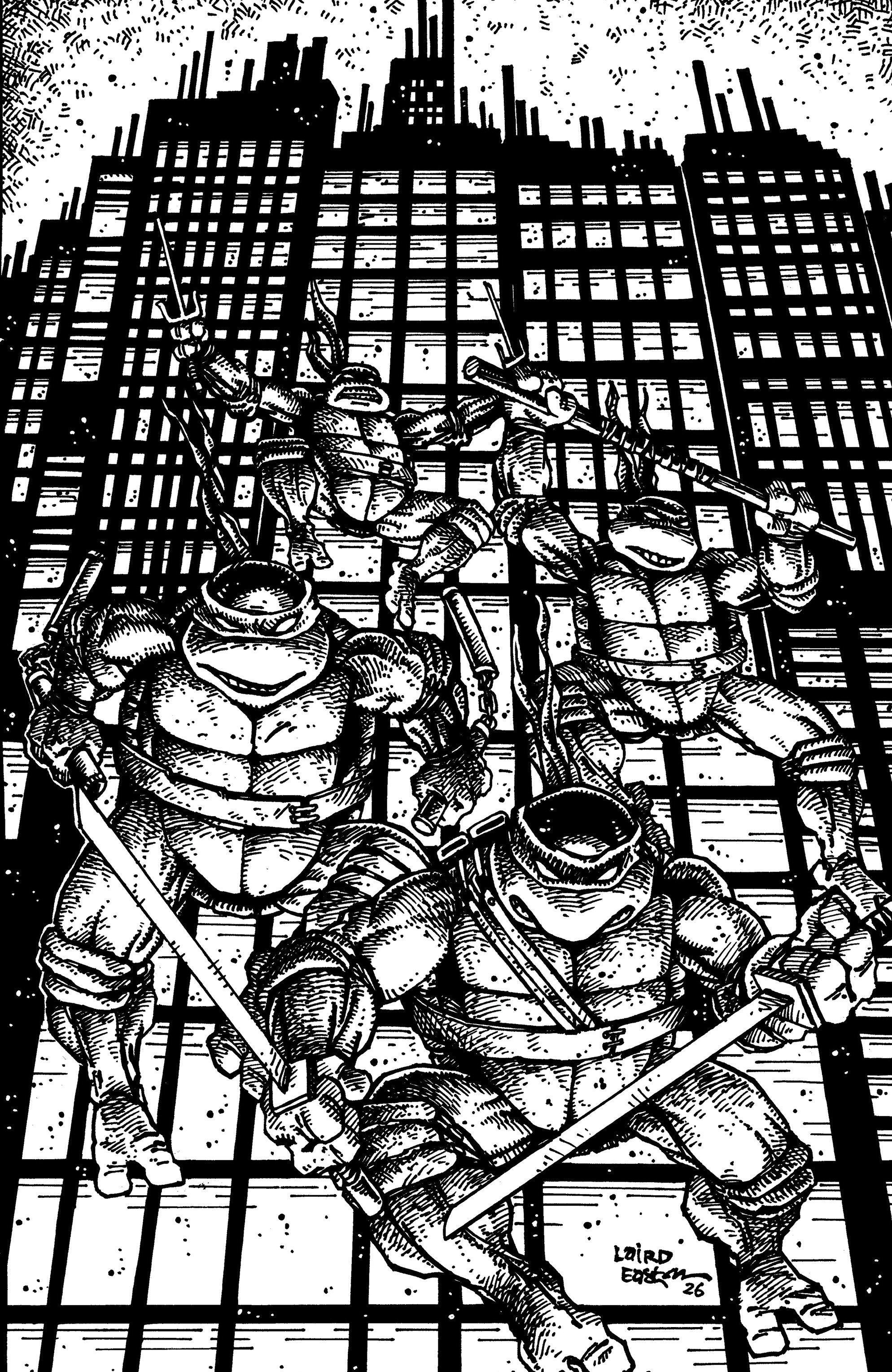 Teenage Mutant Ninja Turtles #20/#300th IDW 1:25 Eastman & Laird Virgin B&W 07/22/2026 | BD Cosmos