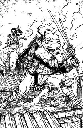 Teenage Mutant Ninja Turtles #21 IDW 1:10 Eastman & Bishop B&W Virgin 08/19/2026 | BD Cosmos
