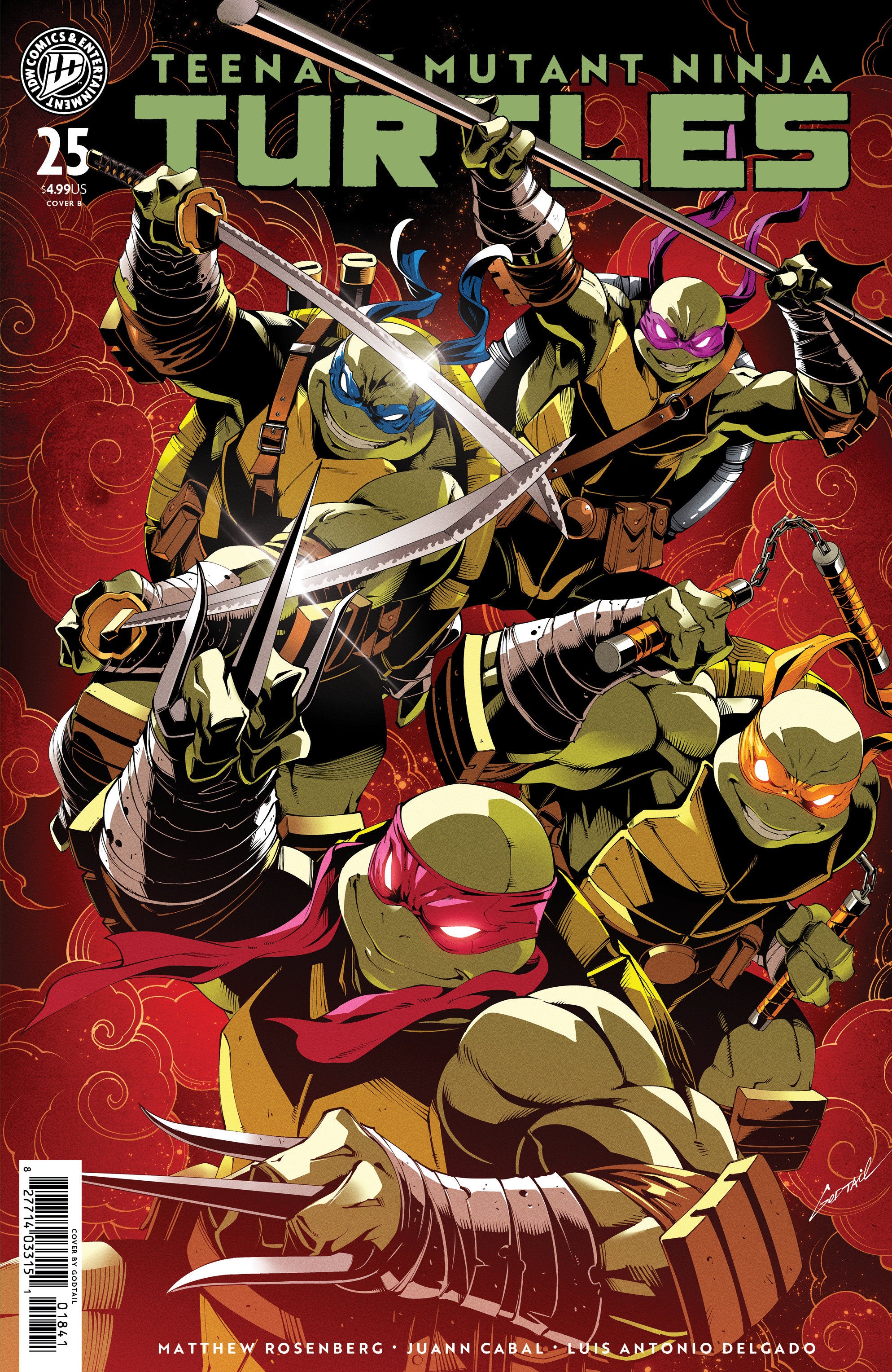Teenage Mutant Ninja Turtles #25 IDW B Godtail 01/13/2027 | BD Cosmos