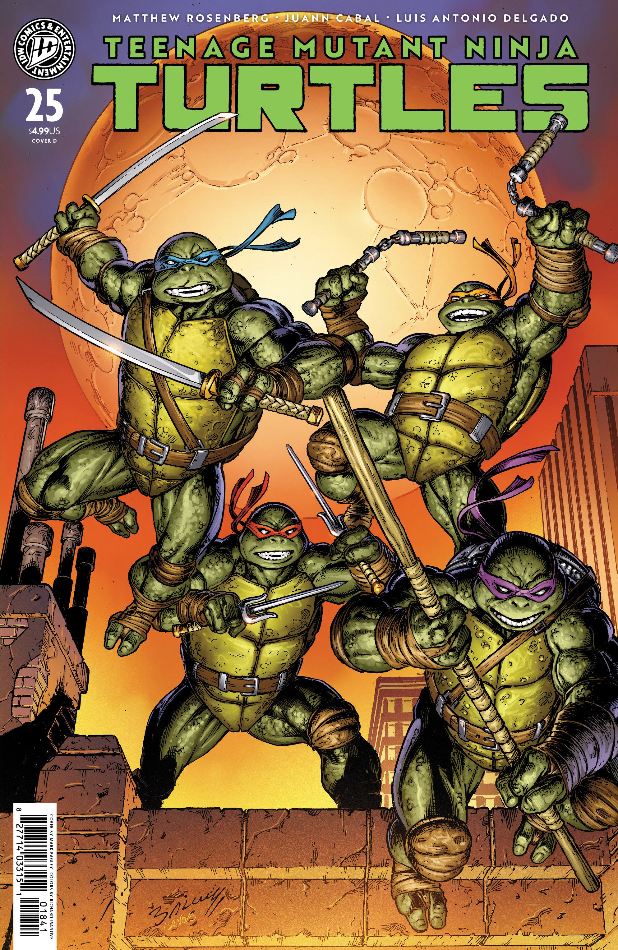 Teenage Mutant Ninja Turtles #25 IDW D Bagley 01/13/2027 | BD Cosmos