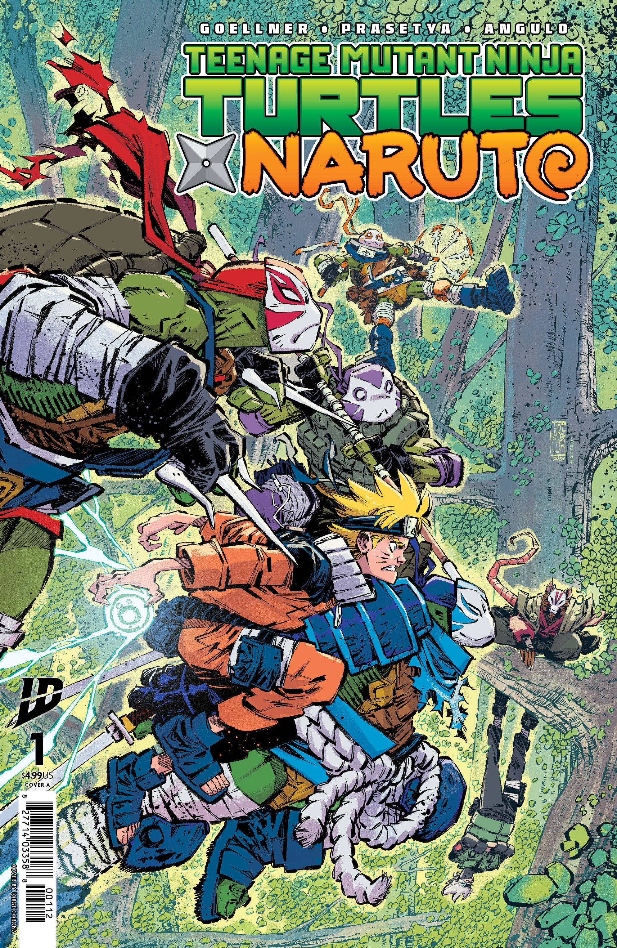 Teenage Mutant Ninja Turtles X Naruto #1 2nd Print IDW A Corona 03/12/2025 | BD Cosmos