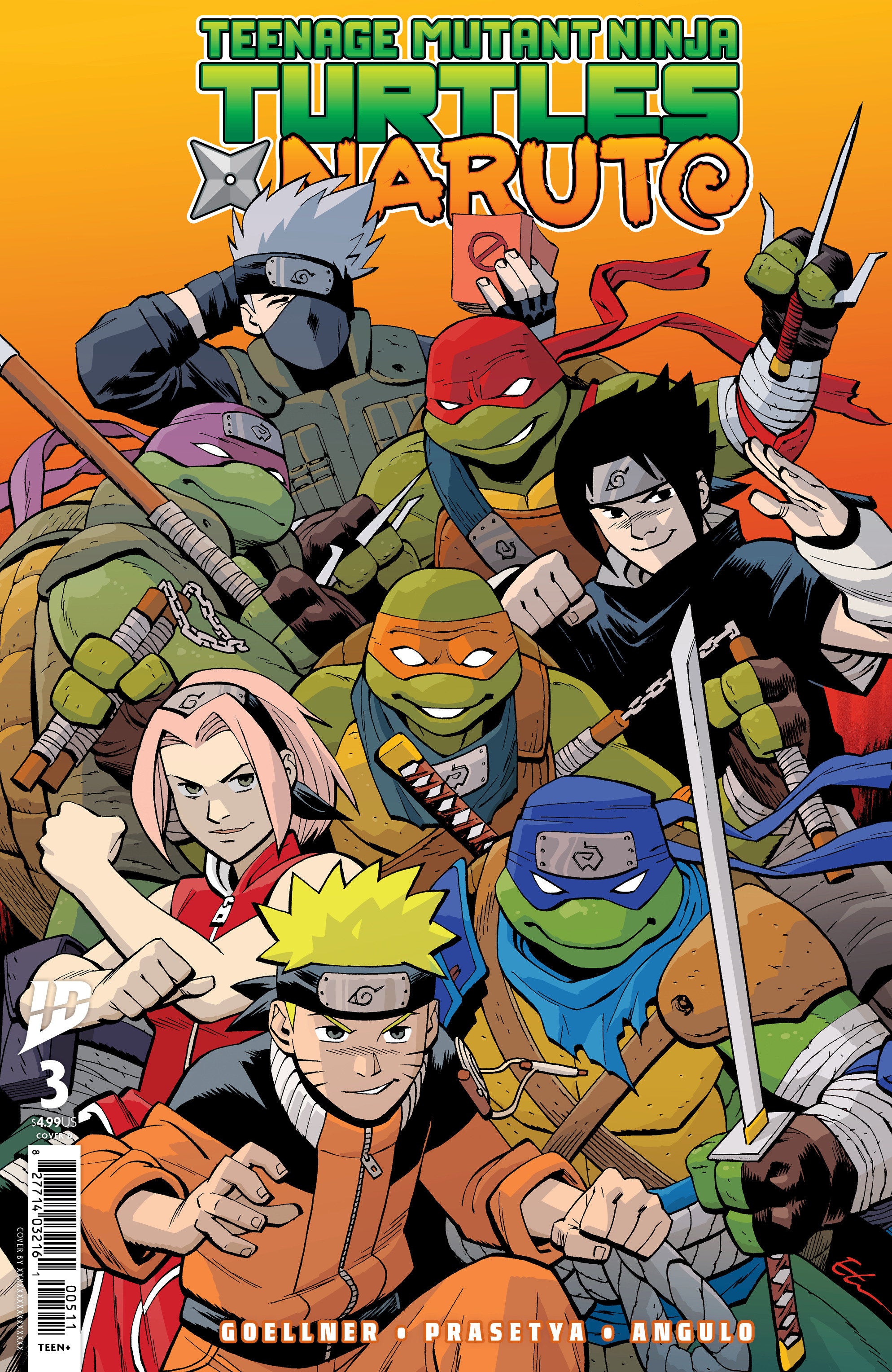 TMNT X Naruto #3 IDW D Young 04/02/2025 | BD Cosmos