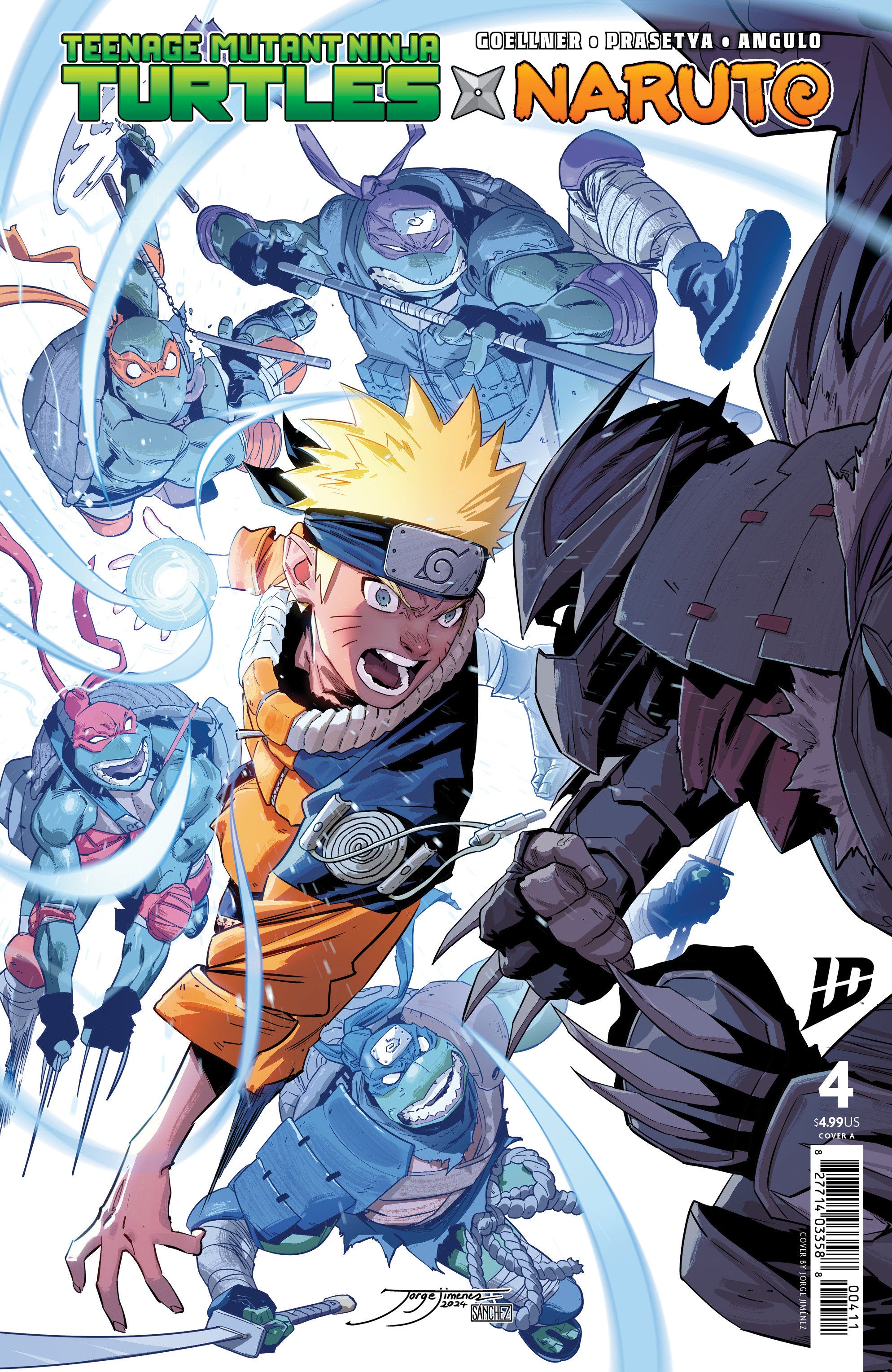 Teenage Mutant Ninja Turtles X Naruto #4 IDW A JiméNez 06/04/2025 | BD Cosmos
