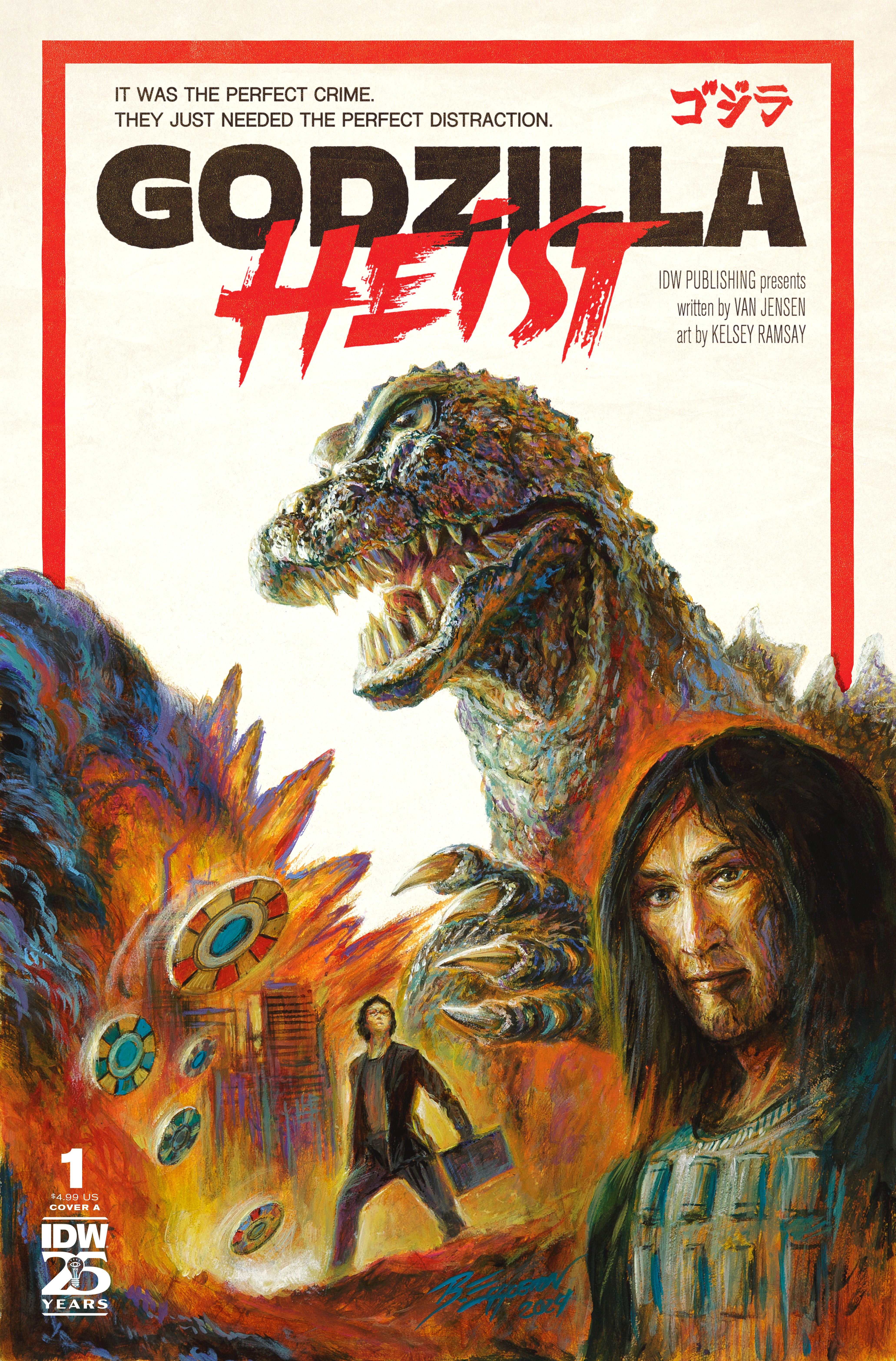 Godzilla Heist #1 IDW A Eggleton Release 02/19/2025 | BD Cosmos