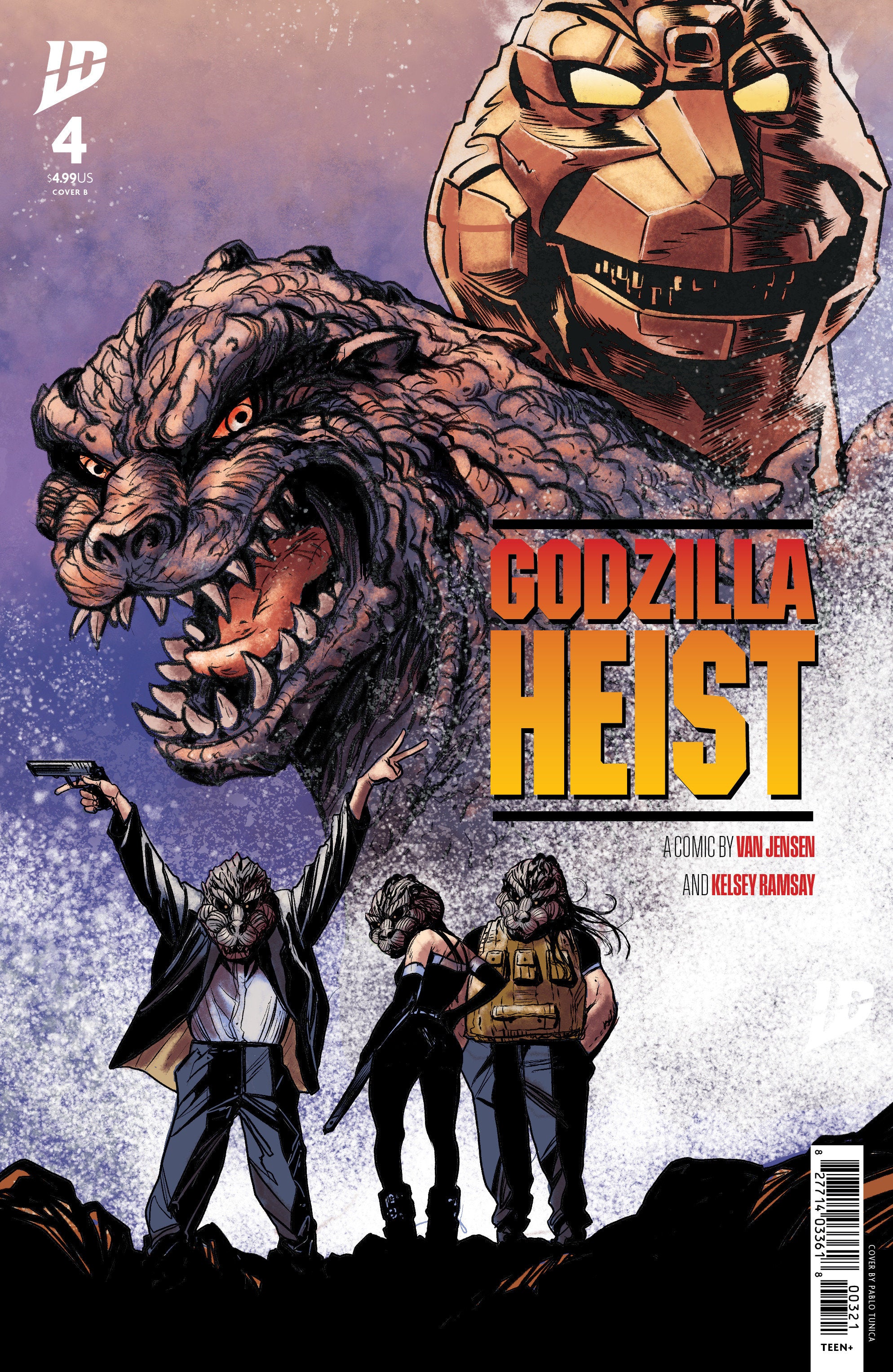 Godzilla Heist #4 IDW B Tunica Movie Poster Release 06/04/2025 | BD Cosmos