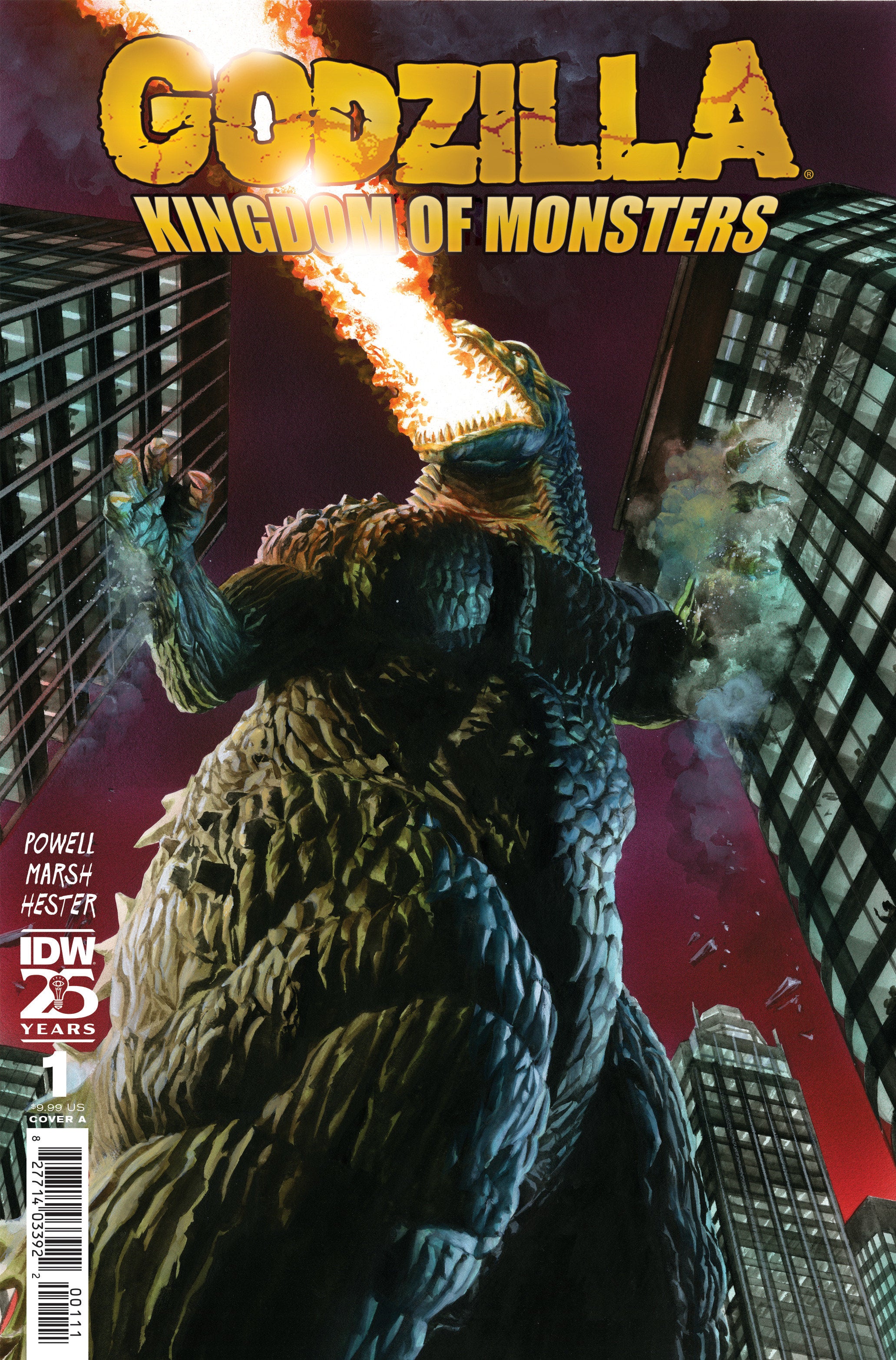 Godzilla 70th Foil Godzilla Kingdom Of Monsters #1 IDW A Ross Release 02/19/2025 | BD Cosmos