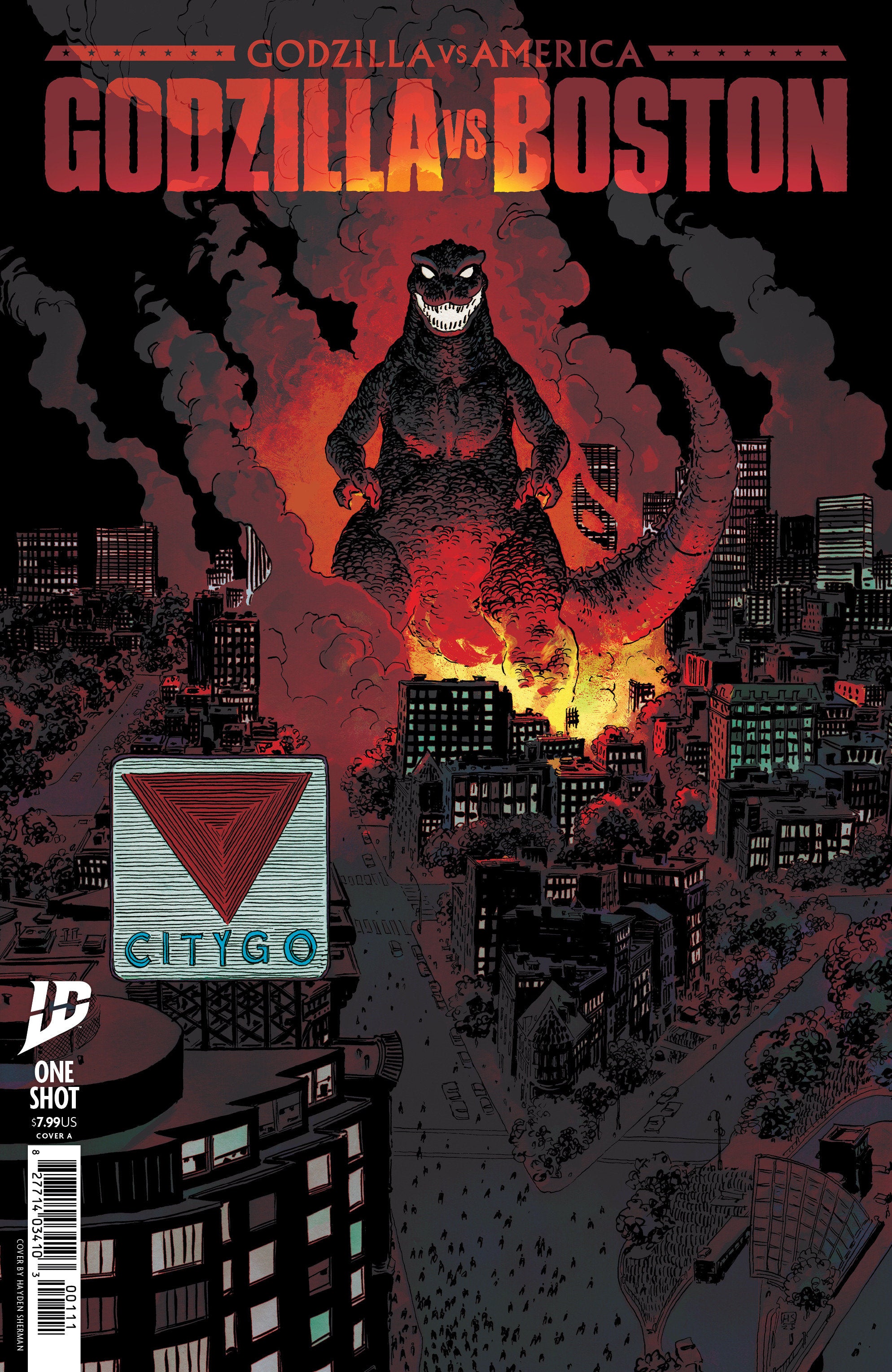 Godzilla vs. America Boston IDW A Sherman 07/30/2025 | BD Cosmos