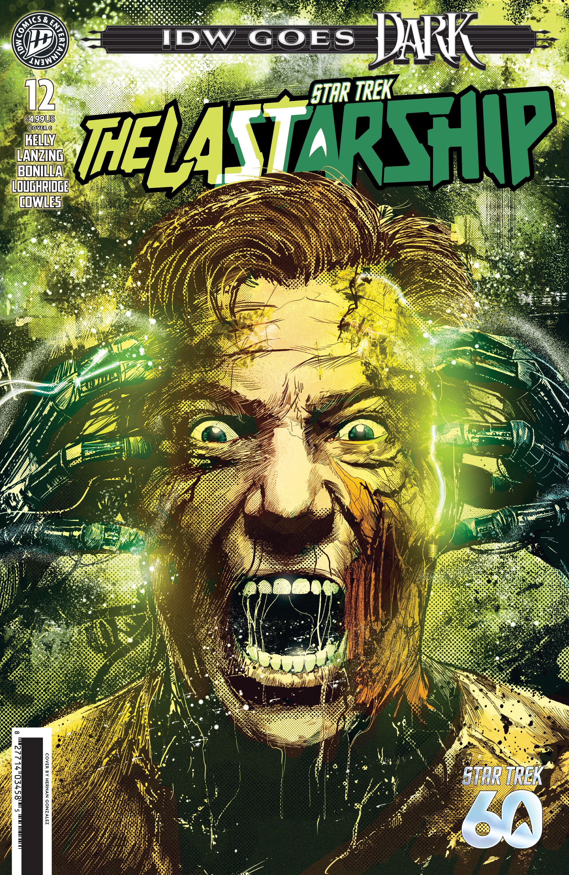 Star Trek: The Last Starship #12 Variant C (Gonzalez Idw Goes Dark Variant) | BD Cosmos