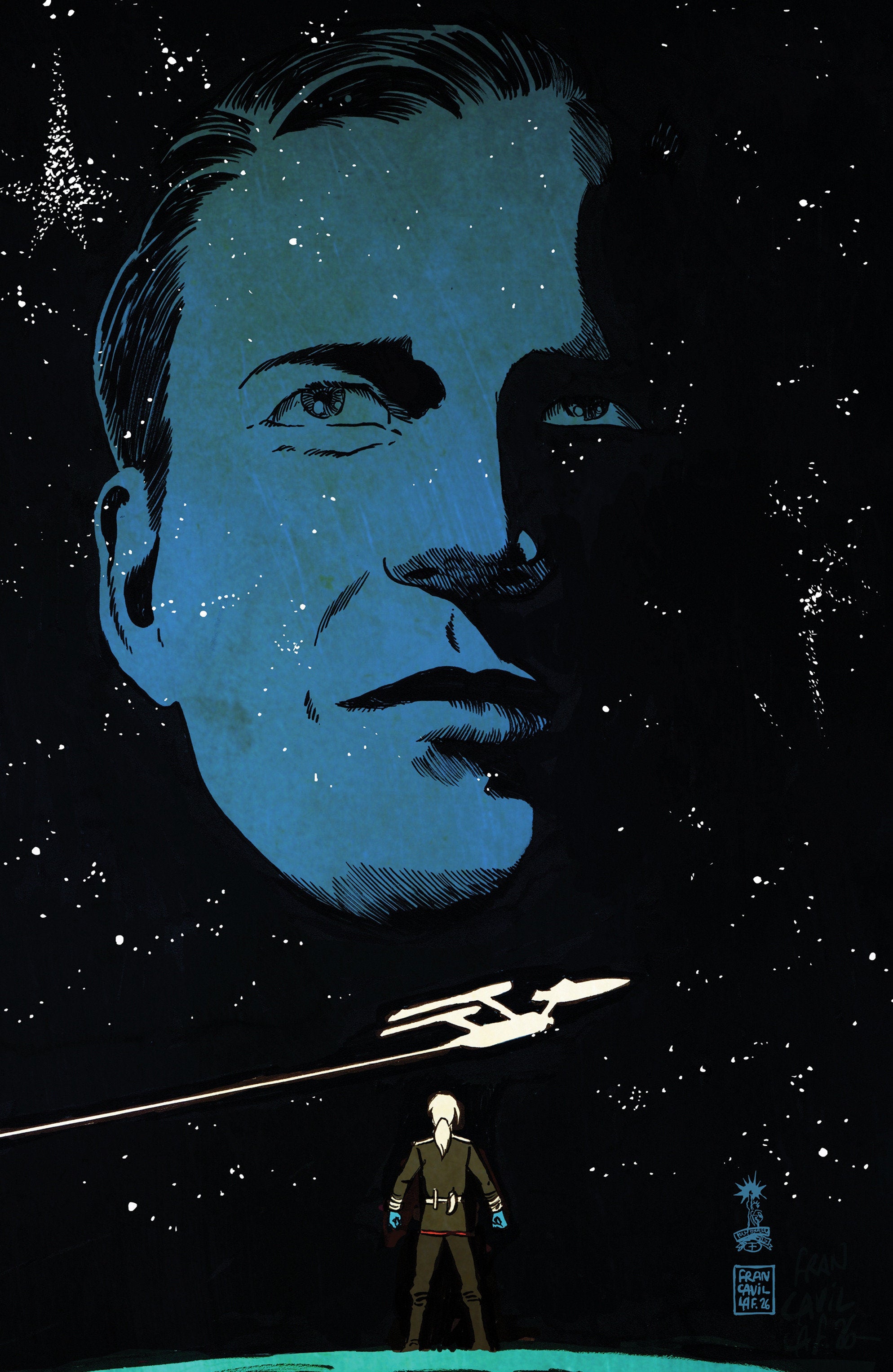 Star Trek: The Last Starship #12 Variant Ri (10) (Francavilla Full Art) | BD Cosmos