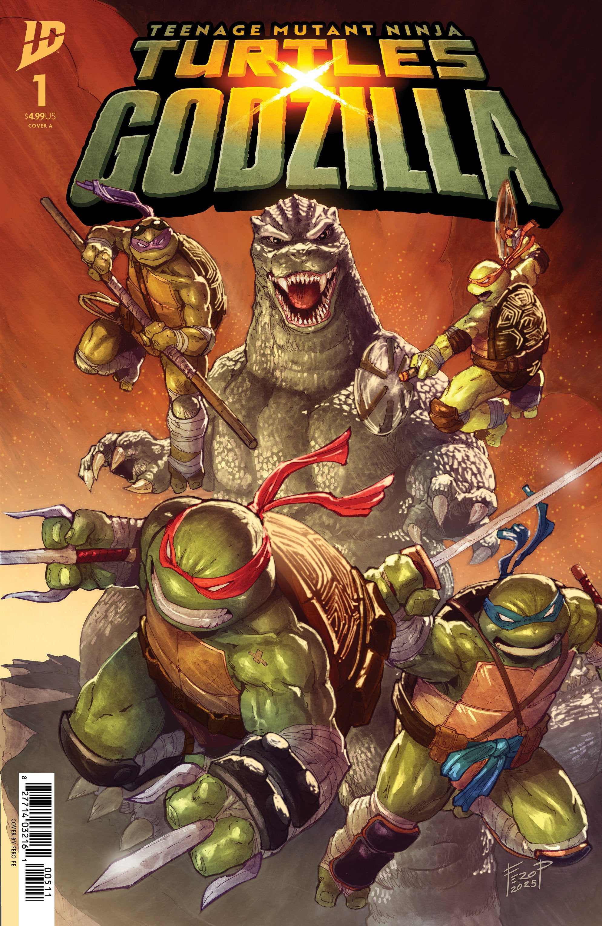 Teenage Mutant Ninja Turtles X Godzilla #1 IDW A Pe 11/12/2025 | BD Cosmos
