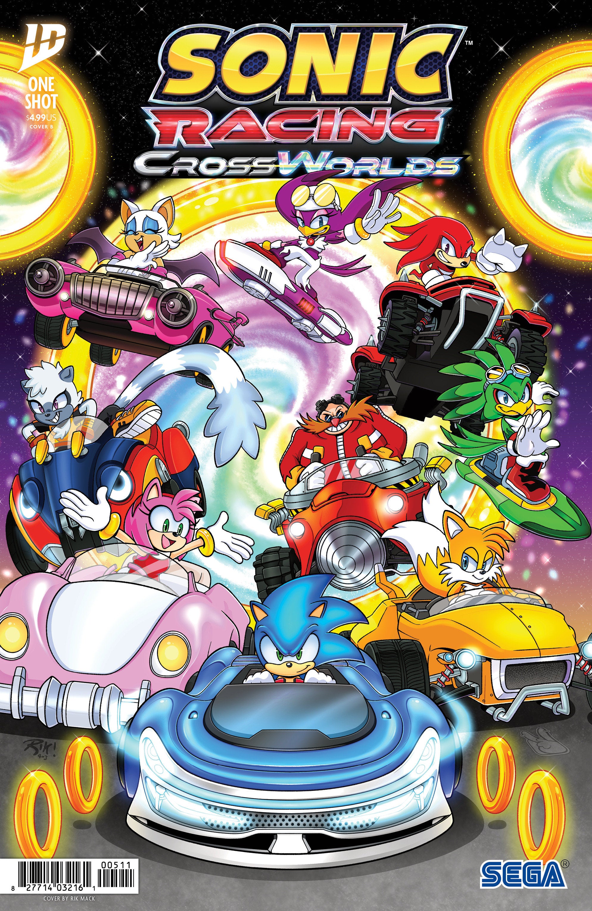 Sonic Hedgehog Racing Cross Worlds IDW B Mack 02/11/2026 | BD Cosmos