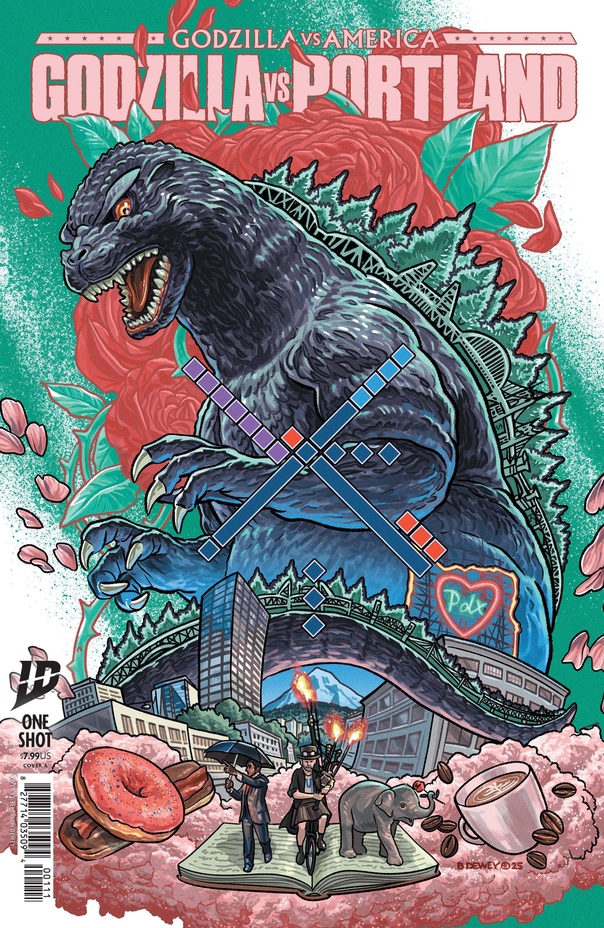Godzilla vs. America Portland IDW A Dewey 03/11/2026 | BD Cosmos