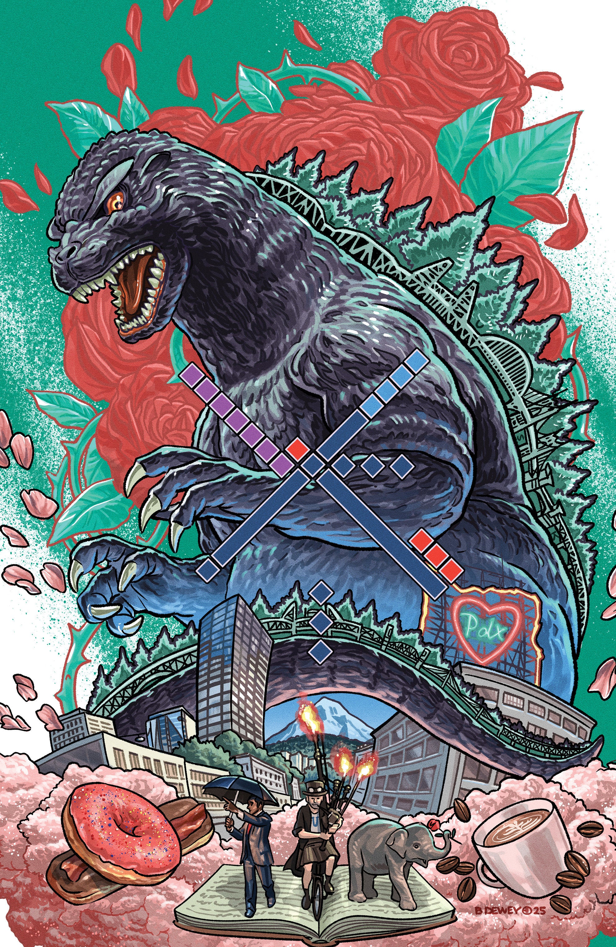 Godzilla vs. America Portland IDW 1:25 Dewey Full Art 03/11/2026 | BD Cosmos