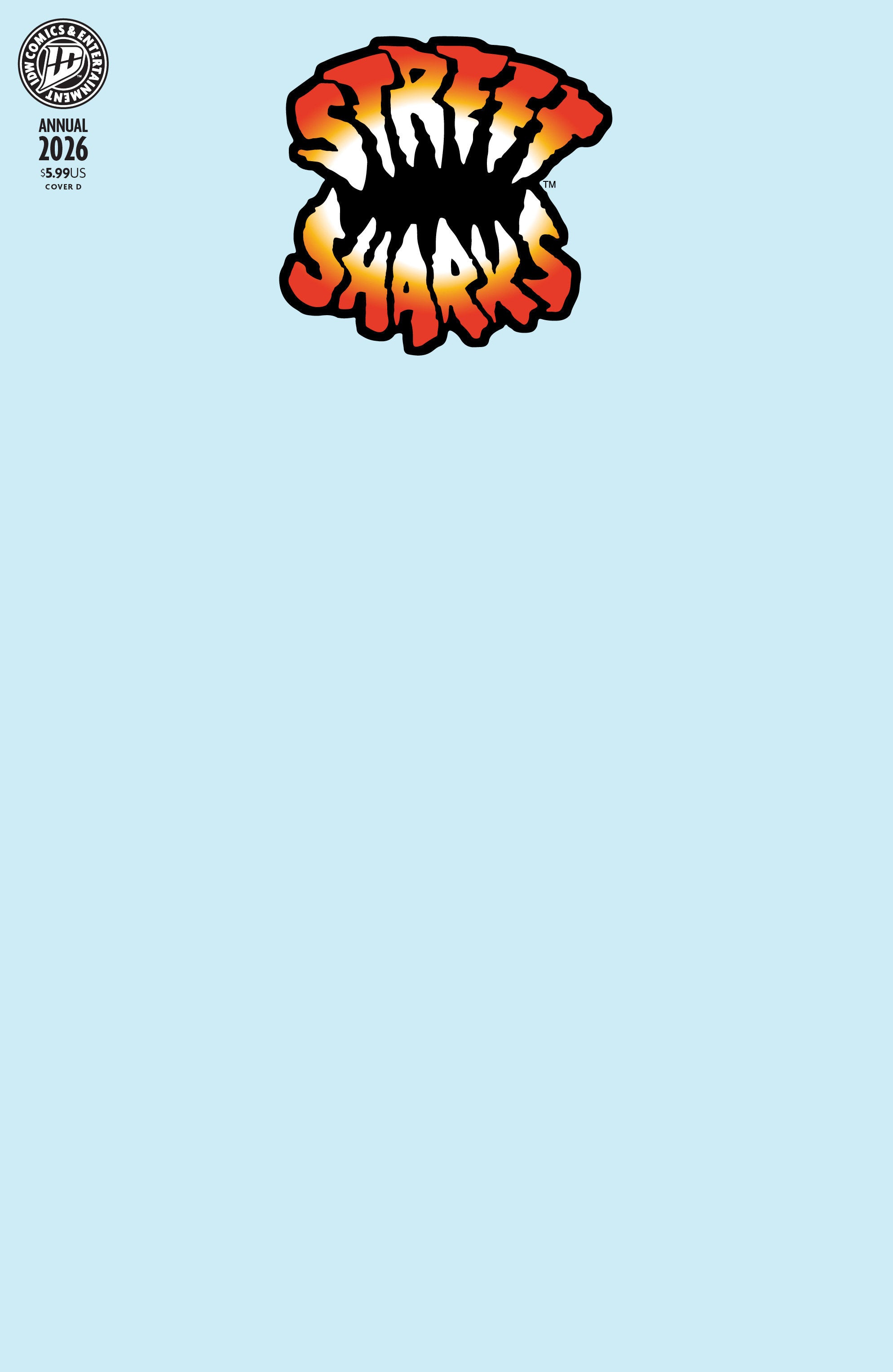 Street Sharks: Annual 2026 IDW D Blank Sketch 04/29/2026 | BD Cosmos