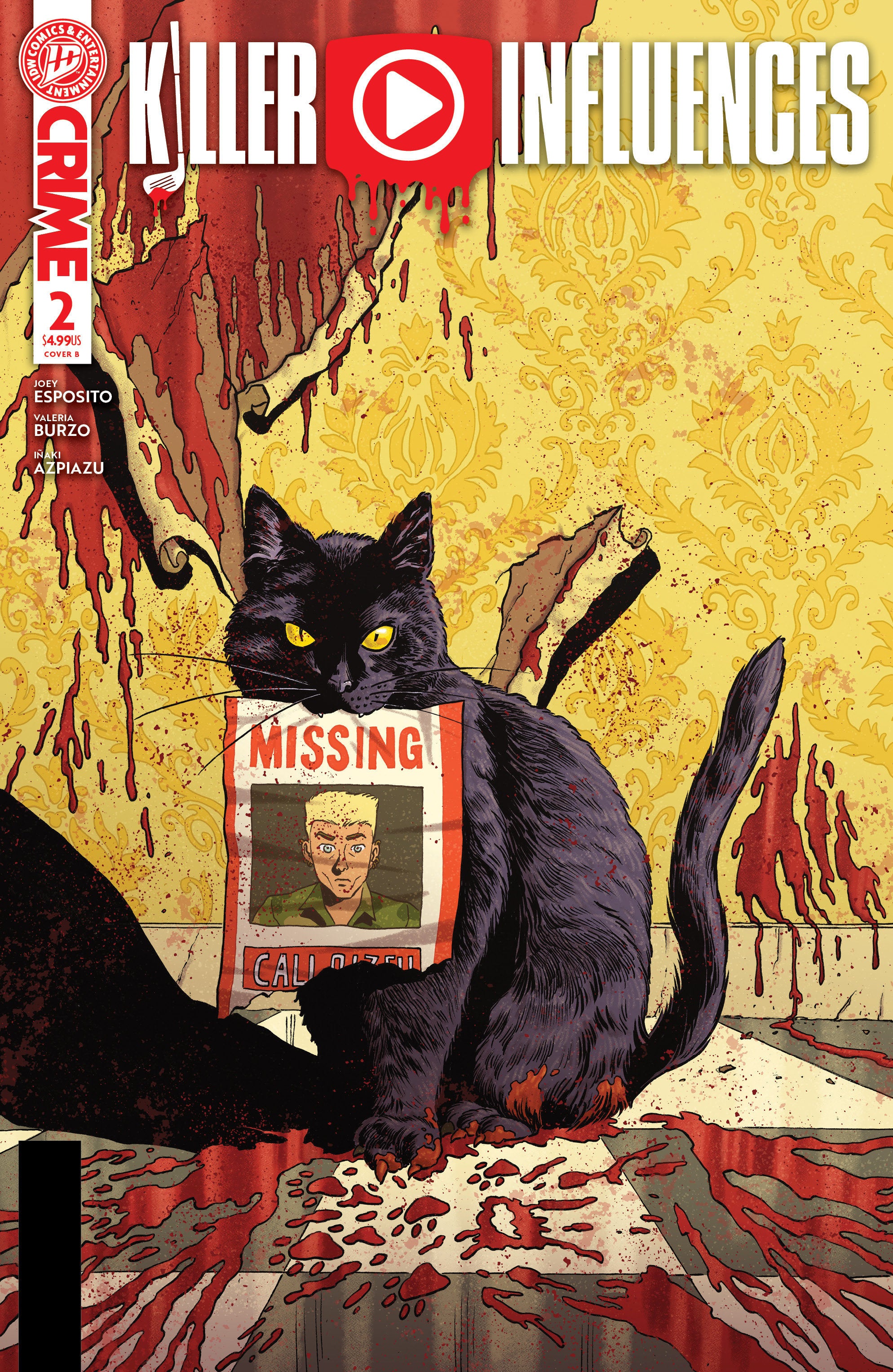 Killer Influences #2 IDW B Burzo 08/19/2026 | BD Cosmos