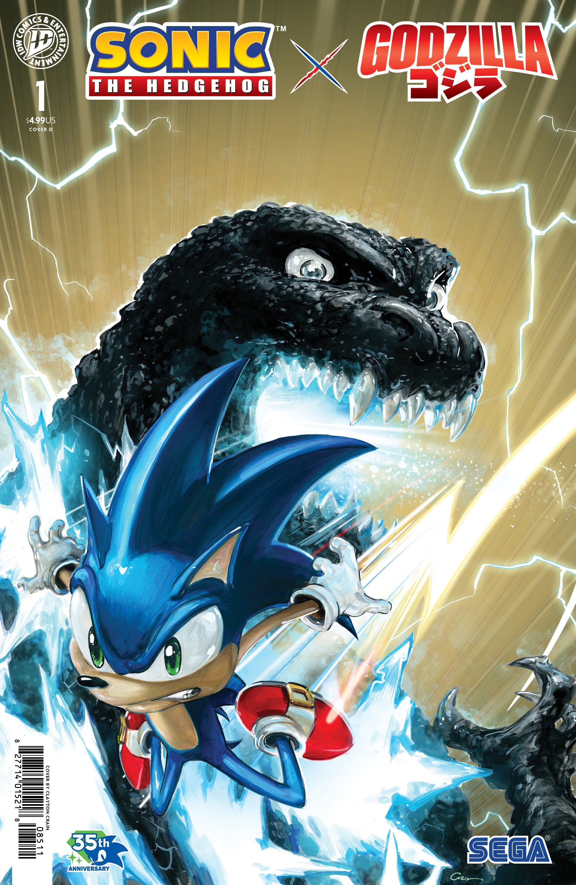 Sonic The Hedgehog X Godzilla #1 IDW D Crain 07/15/2026 | BD Cosmos