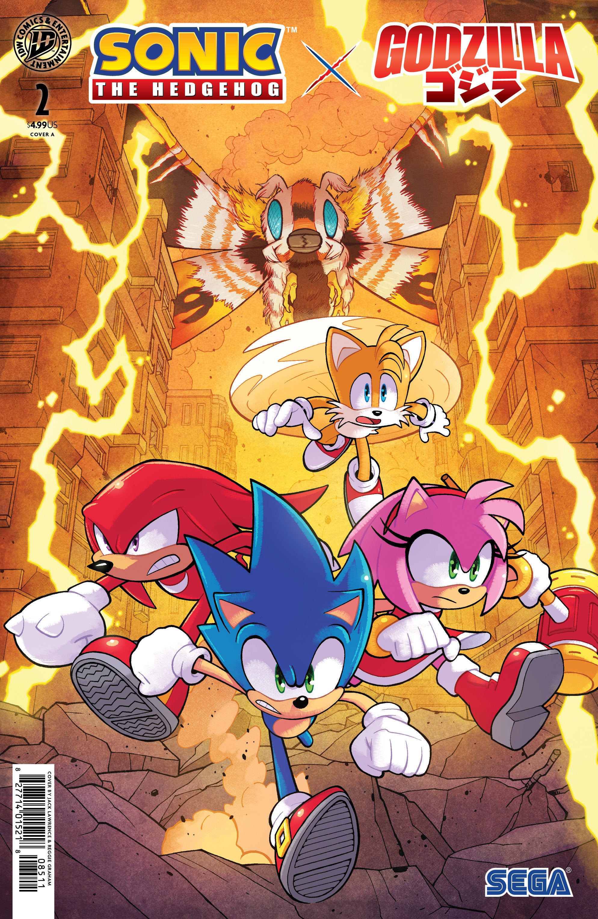 Sonic The Hedgehog X Godzilla #2 IDW A Lawrence 09/02/2026 | BD Cosmos