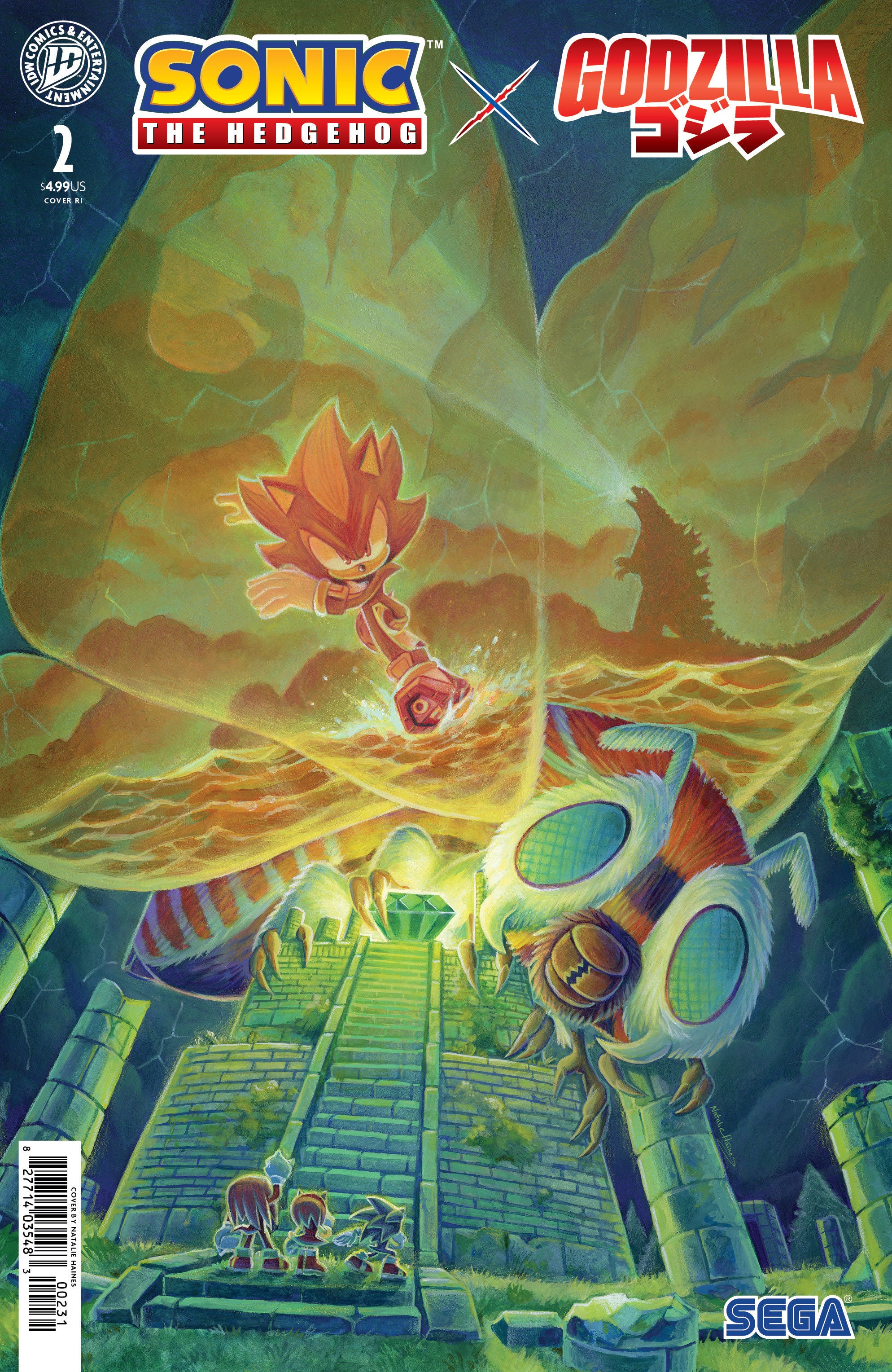 Sonic The Hedgehog X Godzilla #2 IDW 1:15 Haines 09/02/2026 | BD Cosmos