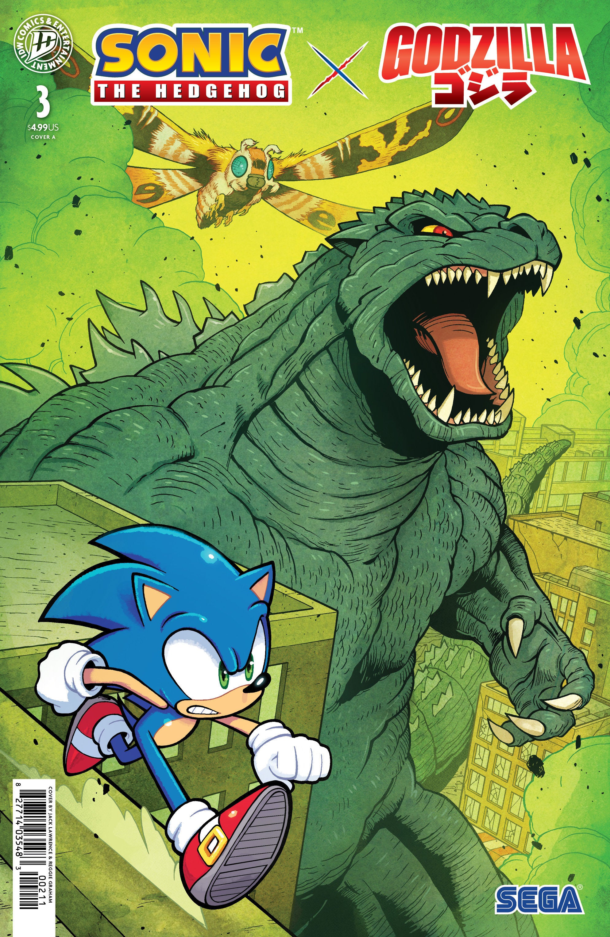 Sonic The Hedgehog X Godzilla #3 Cover A (Lawrence) | BD Cosmos