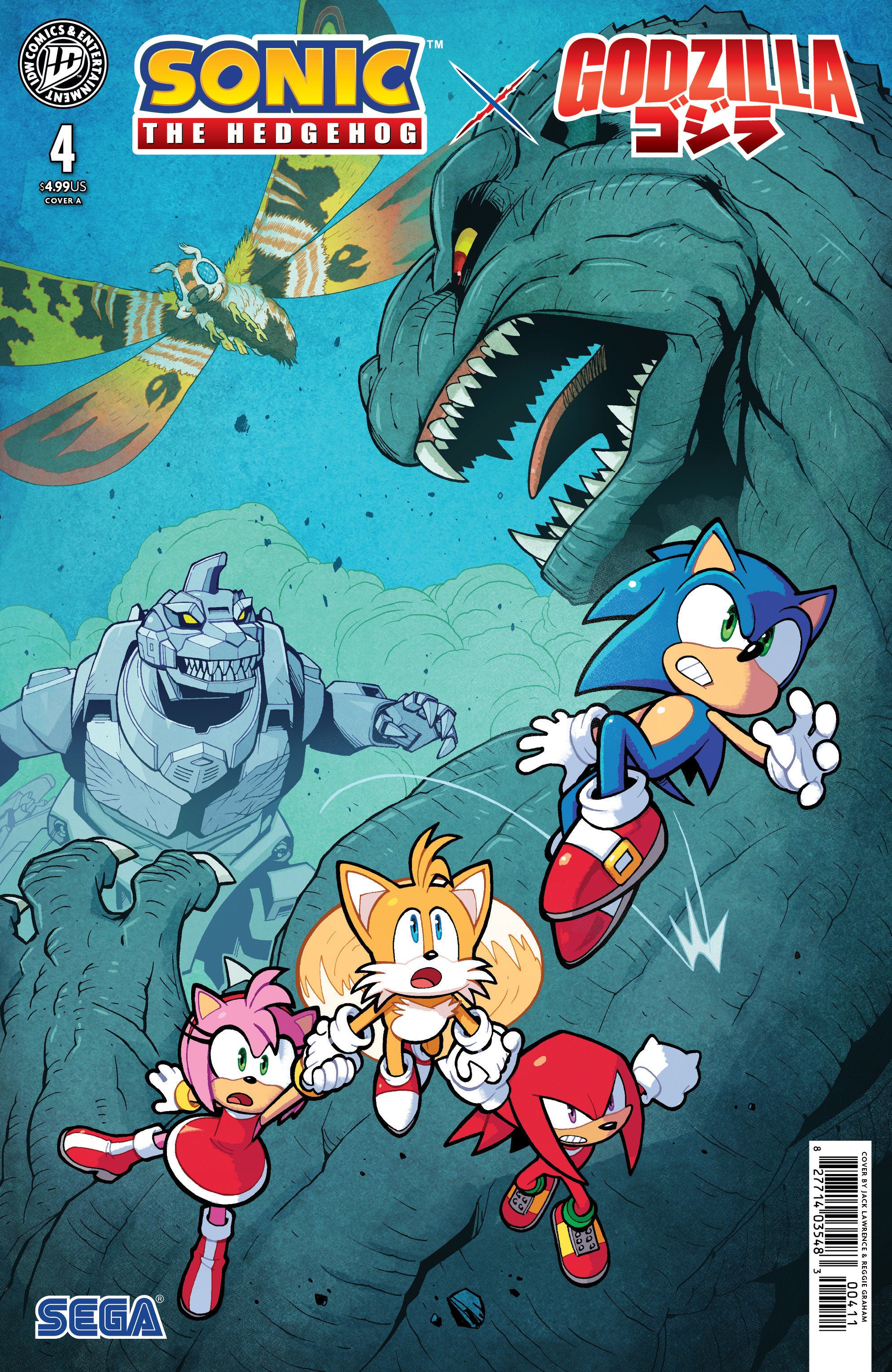 Sonic The Hedgehog X Godzilla #4 IDW A Lawrence 12/09/2026 | BD Cosmos